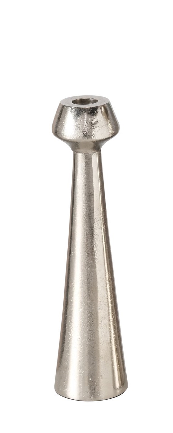 Boltze Kerzenleuchter Valosi ca. 25cm in Farbe Aluminium vernickelt silber