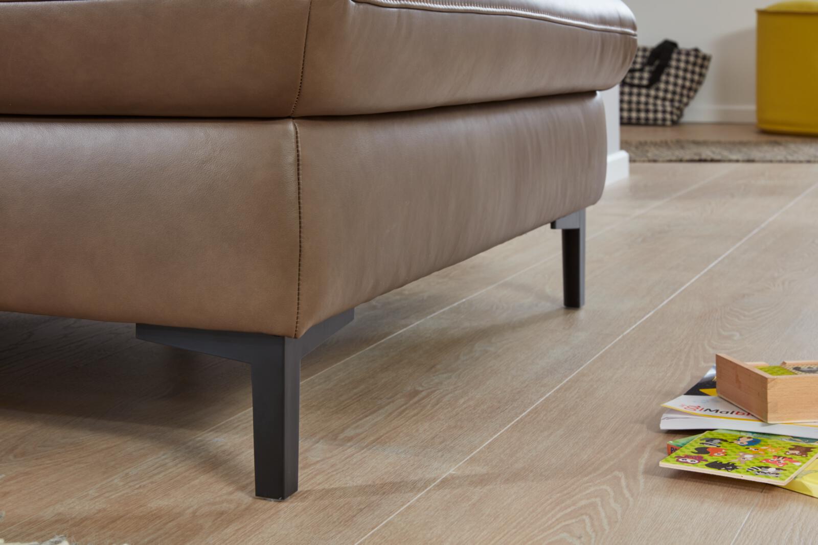 Modulmaster Polstergruppe MM-PN1137 ca. 297x245cm in Leder Cloudy stone, Sofa, Leder, Braun, Beine, Wohnzimmer