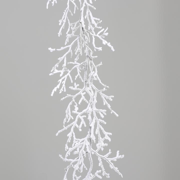 DPI Dekozweig Girlande 120 cm B/H ca.13x120cm in white