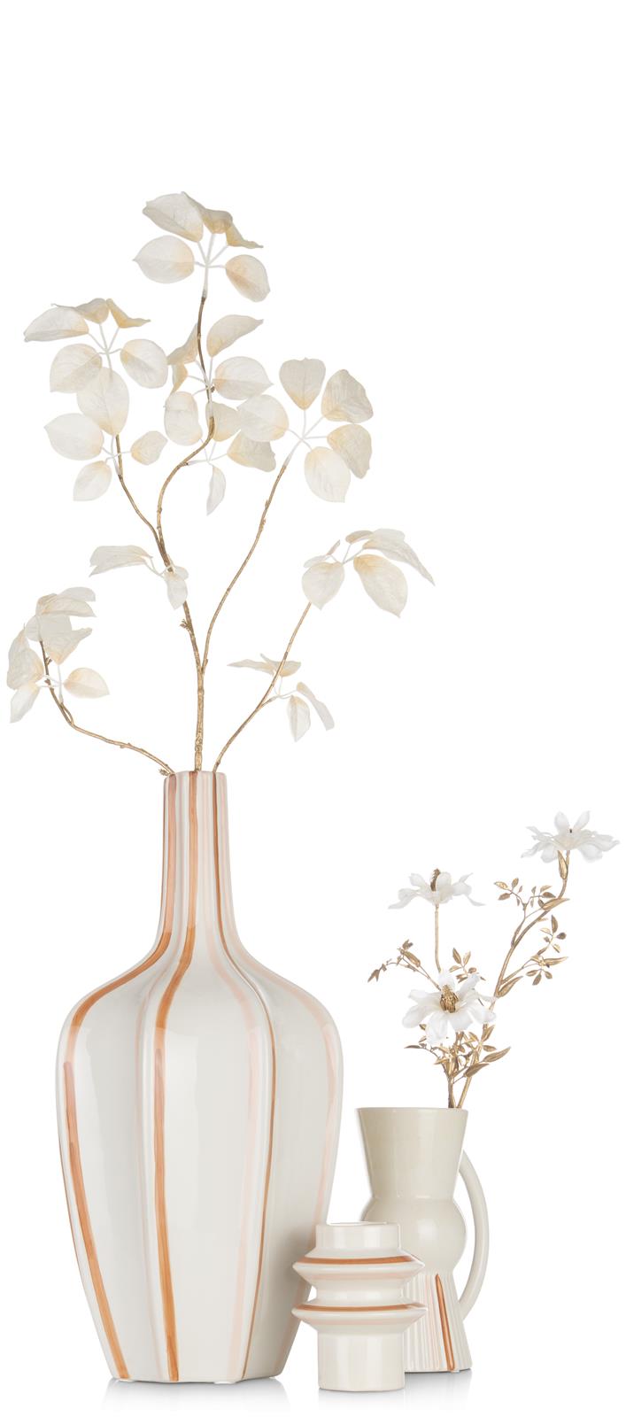 Coco Maison Vase NORA ca. B12 H26 T16 cm in Keramik orange, braun mehrfbg.