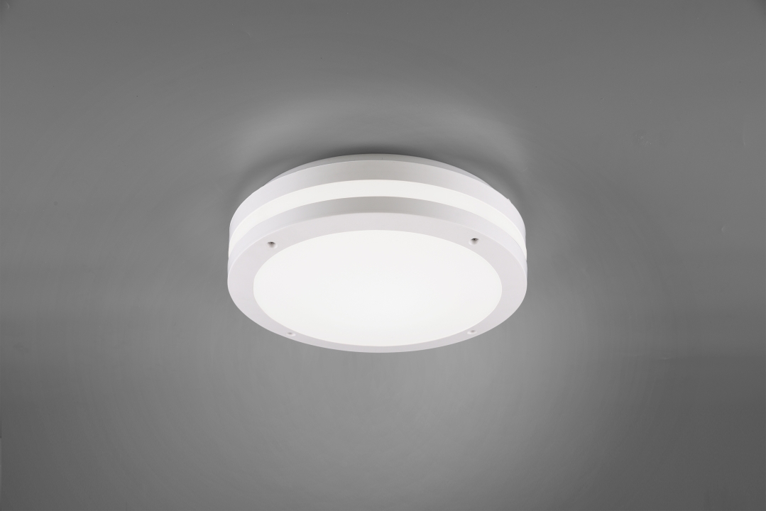 Trio LED-Deckenleuchte PIAVE in weiß matt, Kunststoff weiß