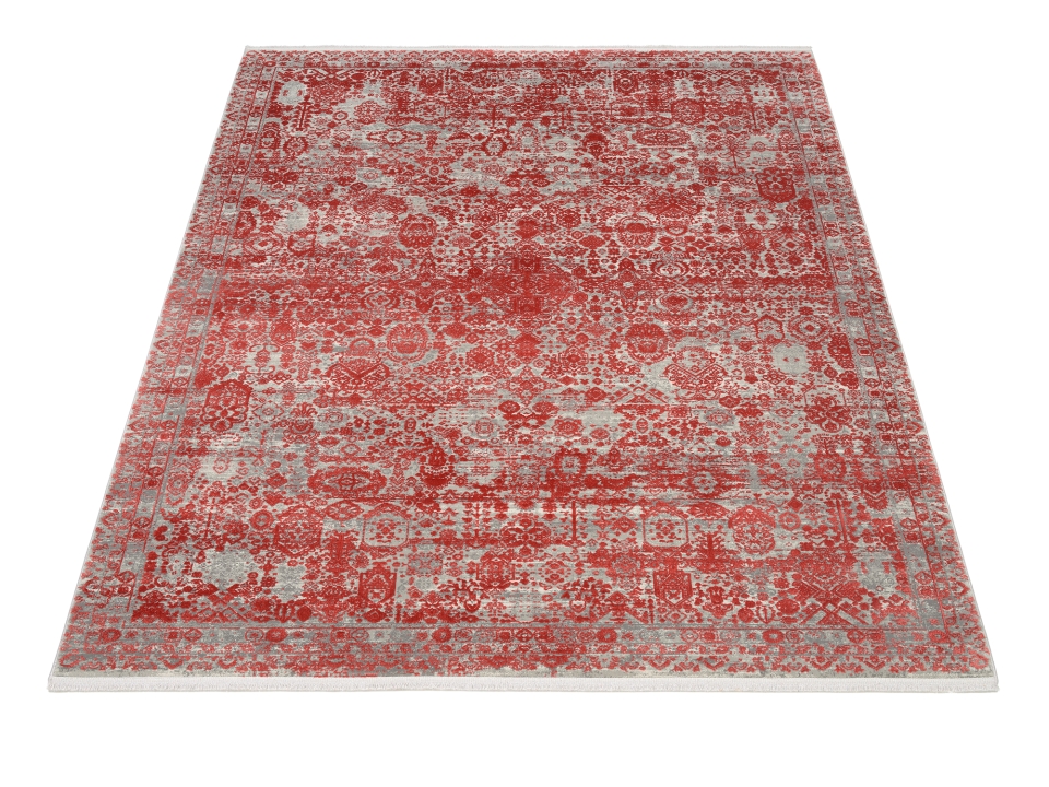 OCI Webteppich Colour Tadi ca. 140x200cm in rot
