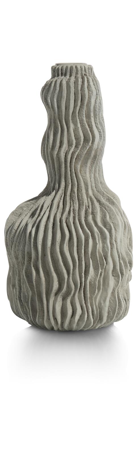 Coco Maison Kerzenhalter LOKI ca. B12 H24 T12 cm in Polyresin grau