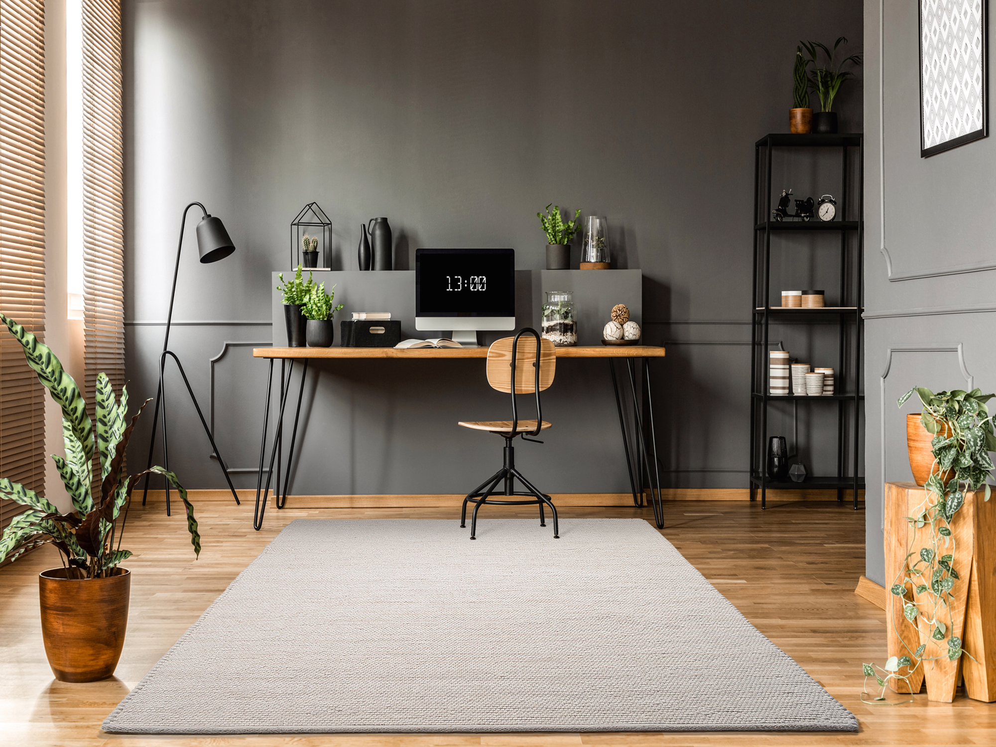 OCI Handwebteppich WIESENBRISE ca. 70x140 cm in Farbe wolle-natur