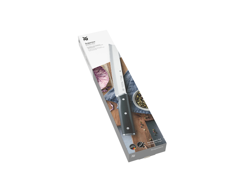 WMF Sequence Brotmesser, 20 cm in Edelstahl/schwarz