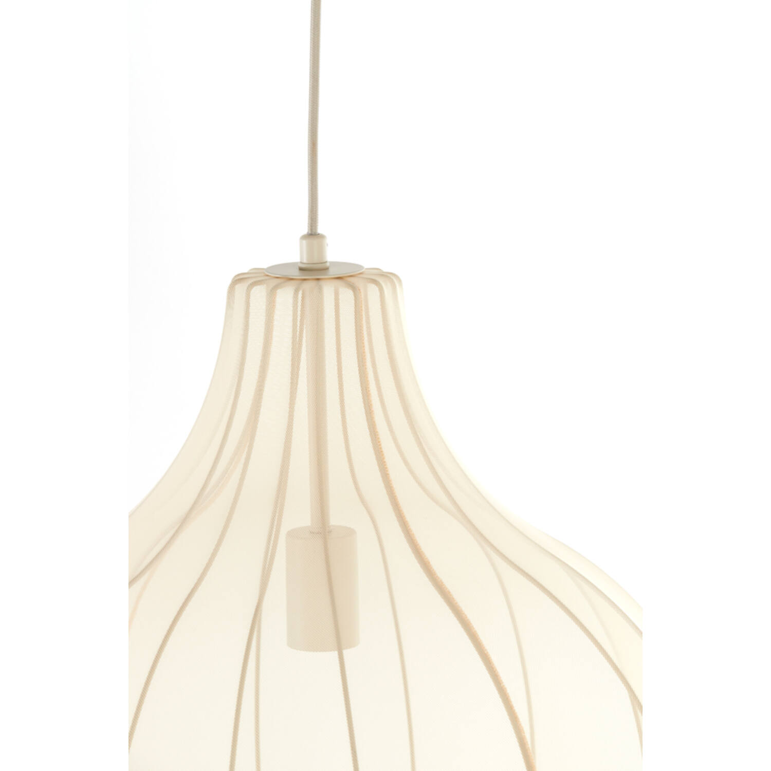 Light & Living Hängeleuchte ELATI in Stoff Elati sand, Lampe, Kronleuchter