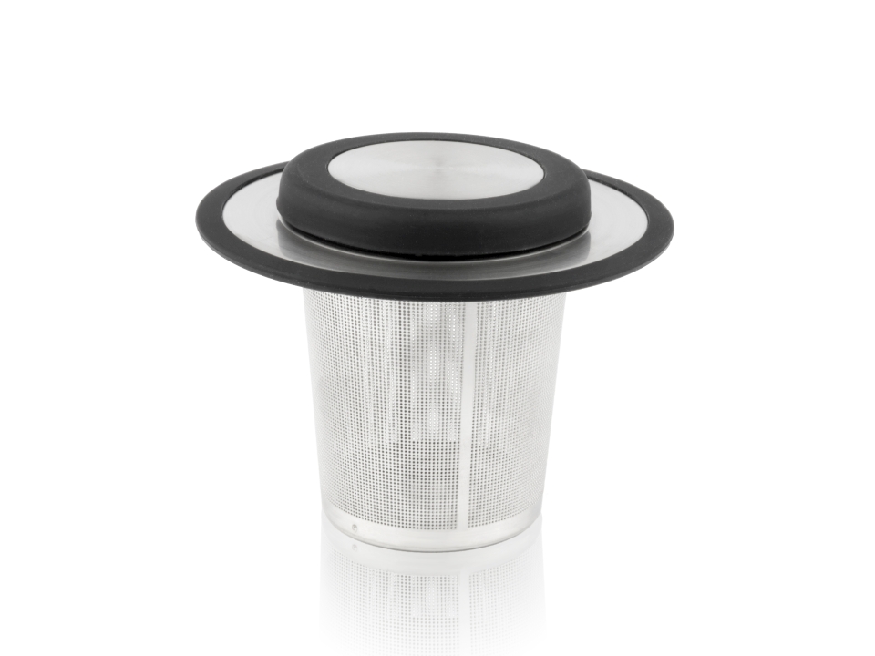 Bredemeijer Universal-Teefilter + Ablage/Deckel Universal in Farbe silberfarben satiniert Bredemeijer Universal-Teefilter + Ablage/Deckel Universal in Farbe silberfarben satiniert