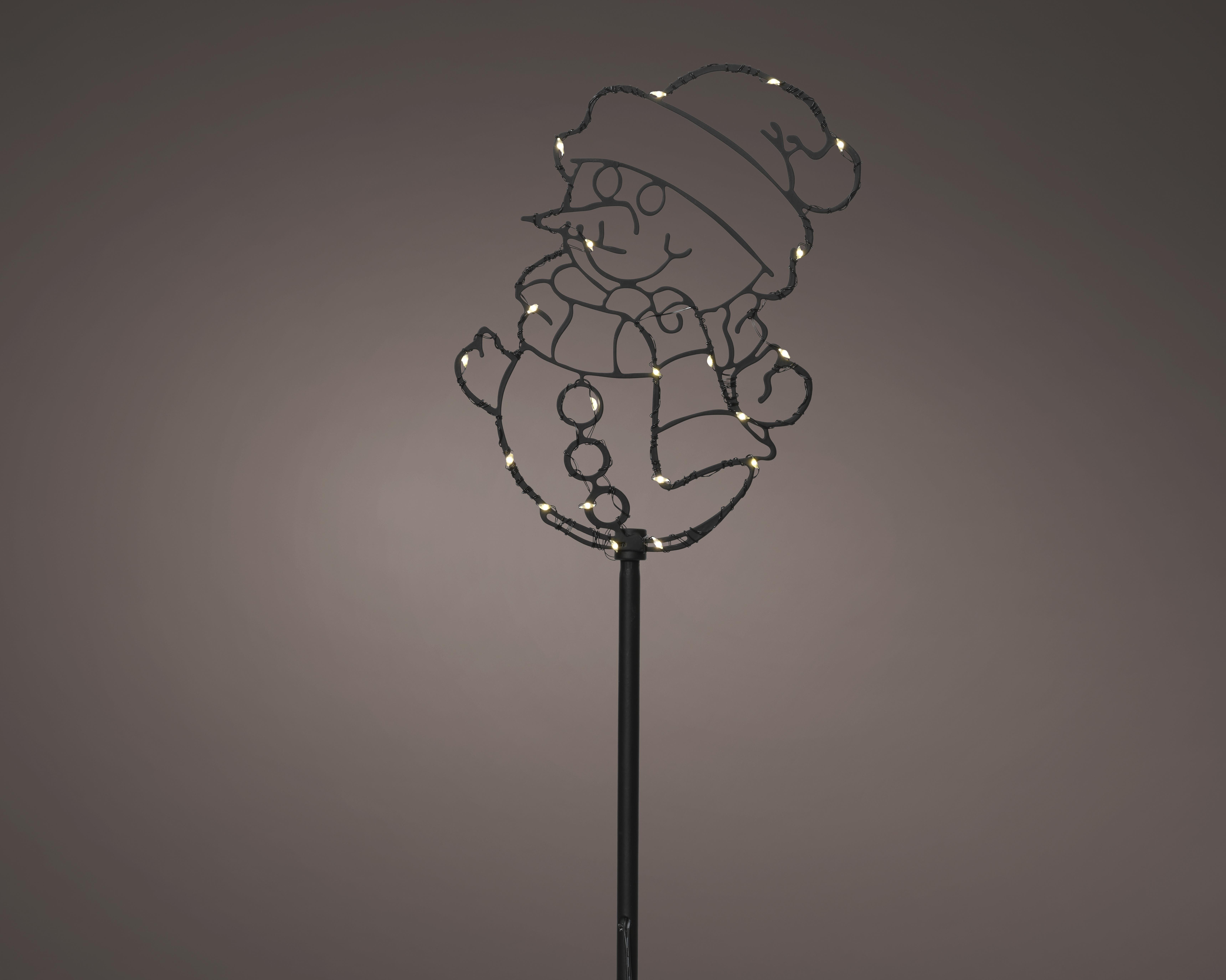 Kaemingk Micro LED Stabbeleuchtung 494420 ca. B15 H75 cm in schwarz warmes weiß, Elektrisches Gerät, Mikrophon, Lampe