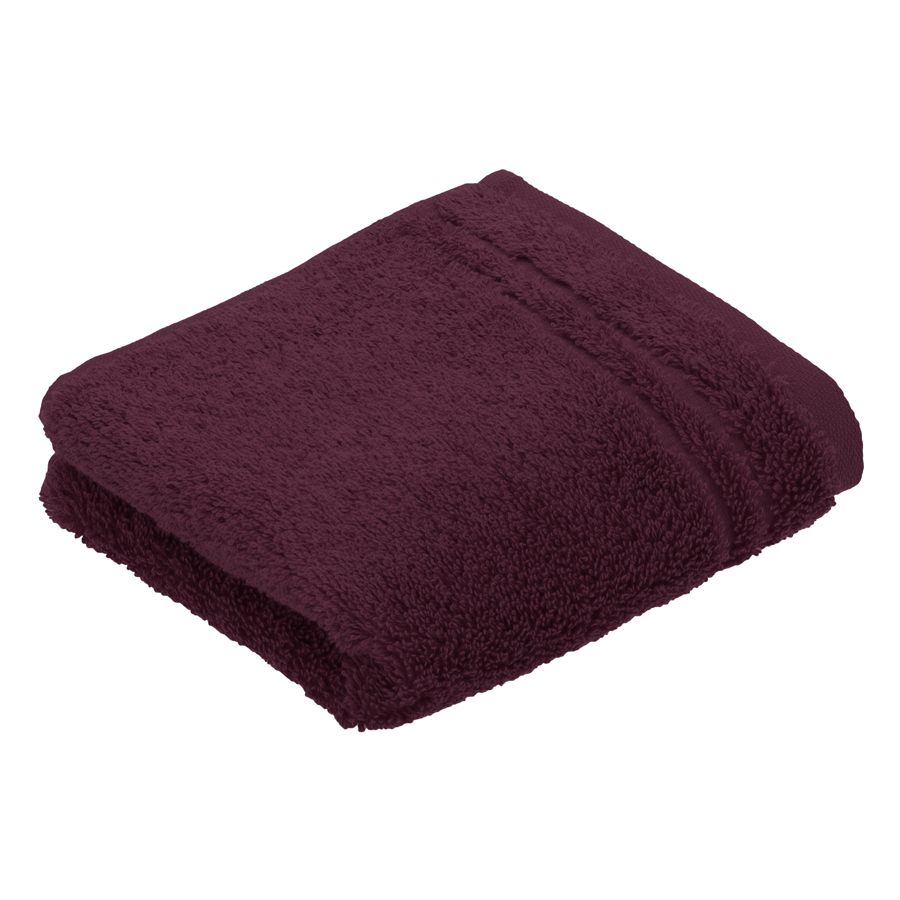 Vossen Gästetuch Vienna Style Supersoft ca. 30x50cm in Farbe berry, Handtuch, Frottee, Dunkelviolett, Baumwolle, Einfarbig