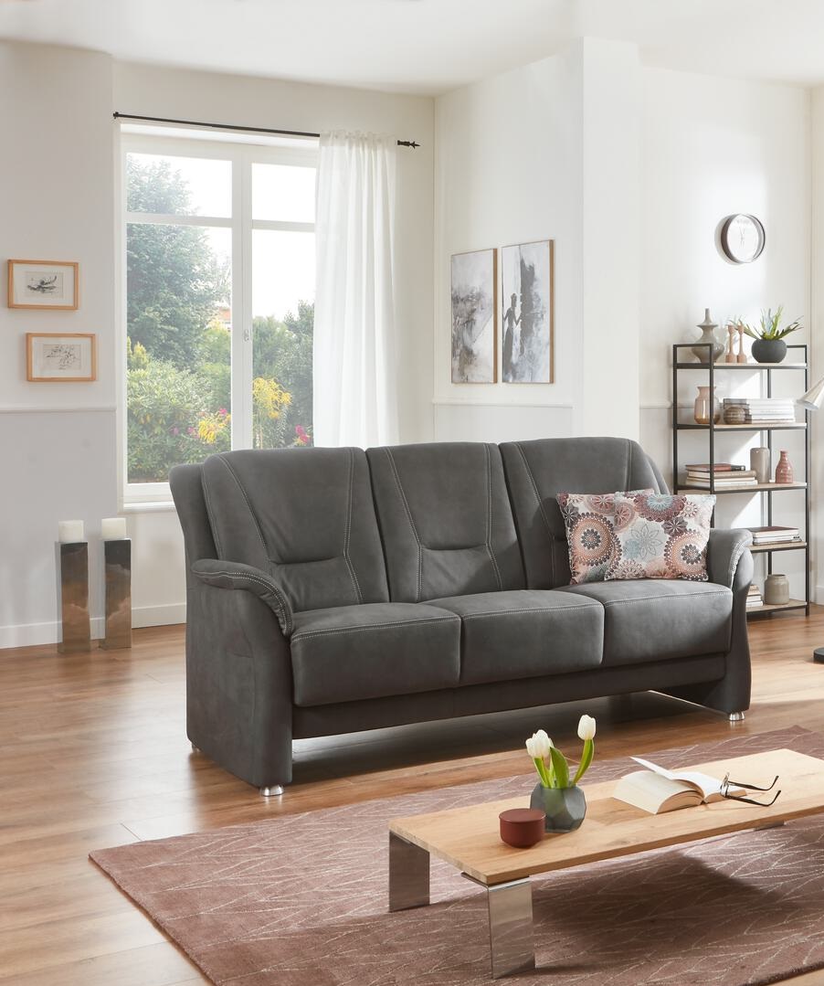 OrthoSedis 3-Sitzer OS-PP1113 in Stoff Feeling grey