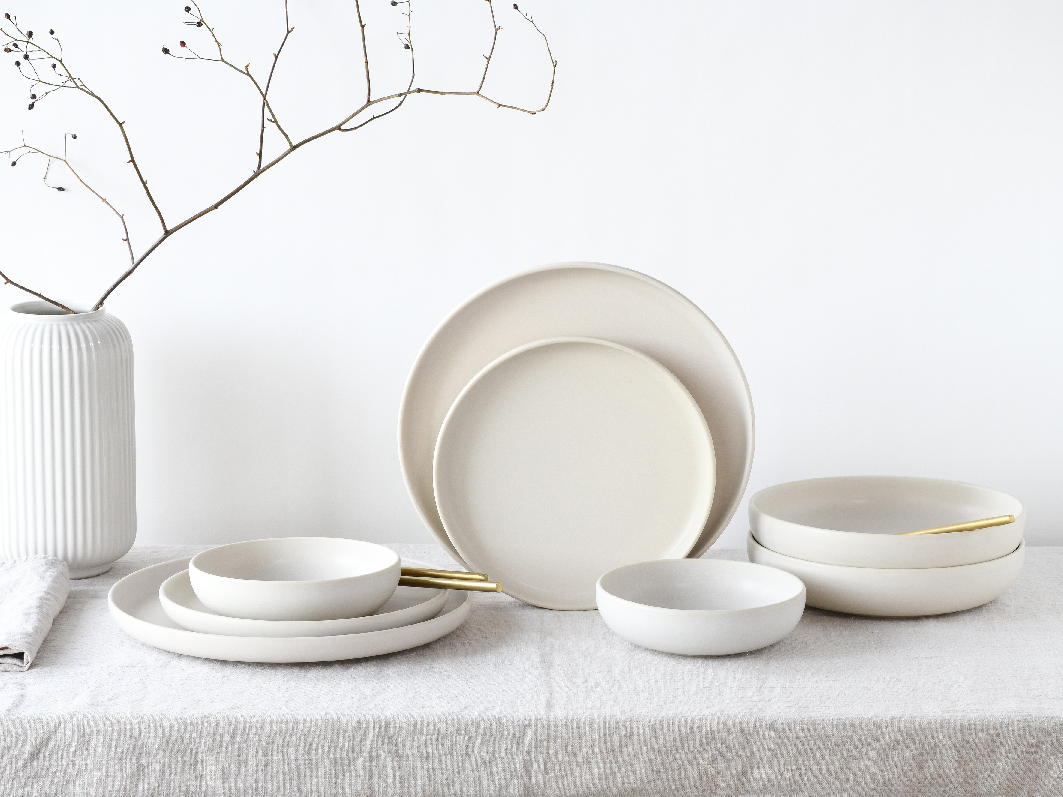 CreaTable Dessertteller Uno in Farbe Offwhite seidenmatt CreaTable Dessertteller Uno in Farbe Offwhite seidenmatt