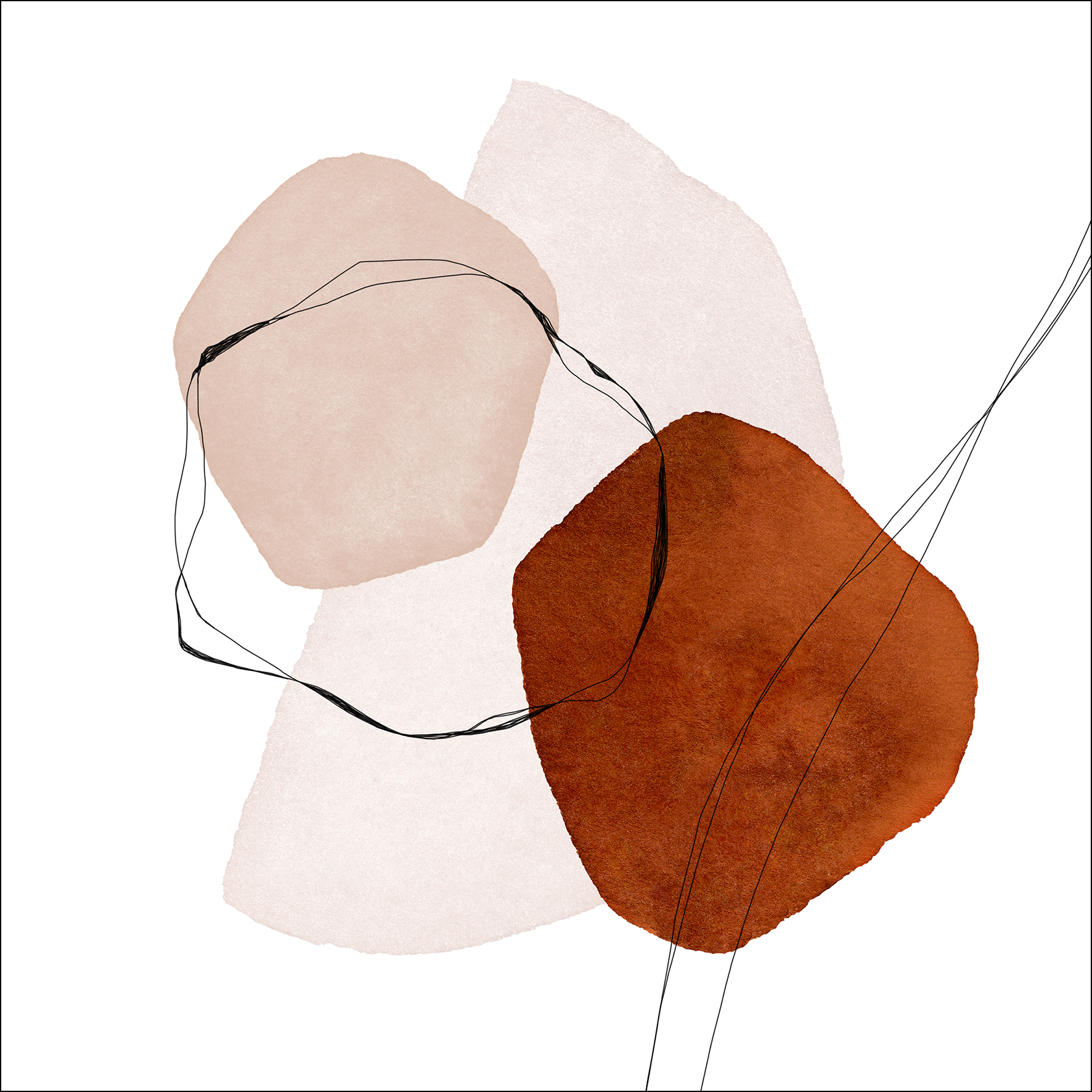 ProArt Glas-Art 30x30cm Abstract Painting II