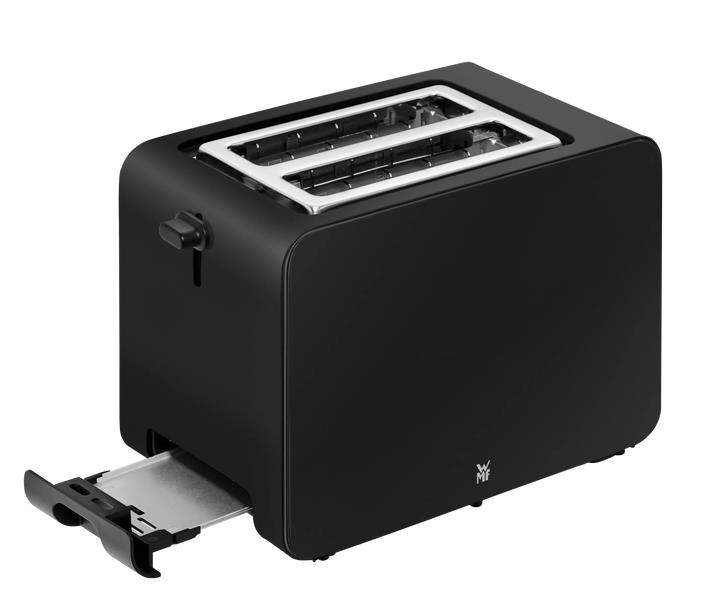 WMF Stelio Toaster Edition, Deep Black, Toaster, Toast, Toaster für Brot, Zweischneidetoaster, Ausziehbare Ablage