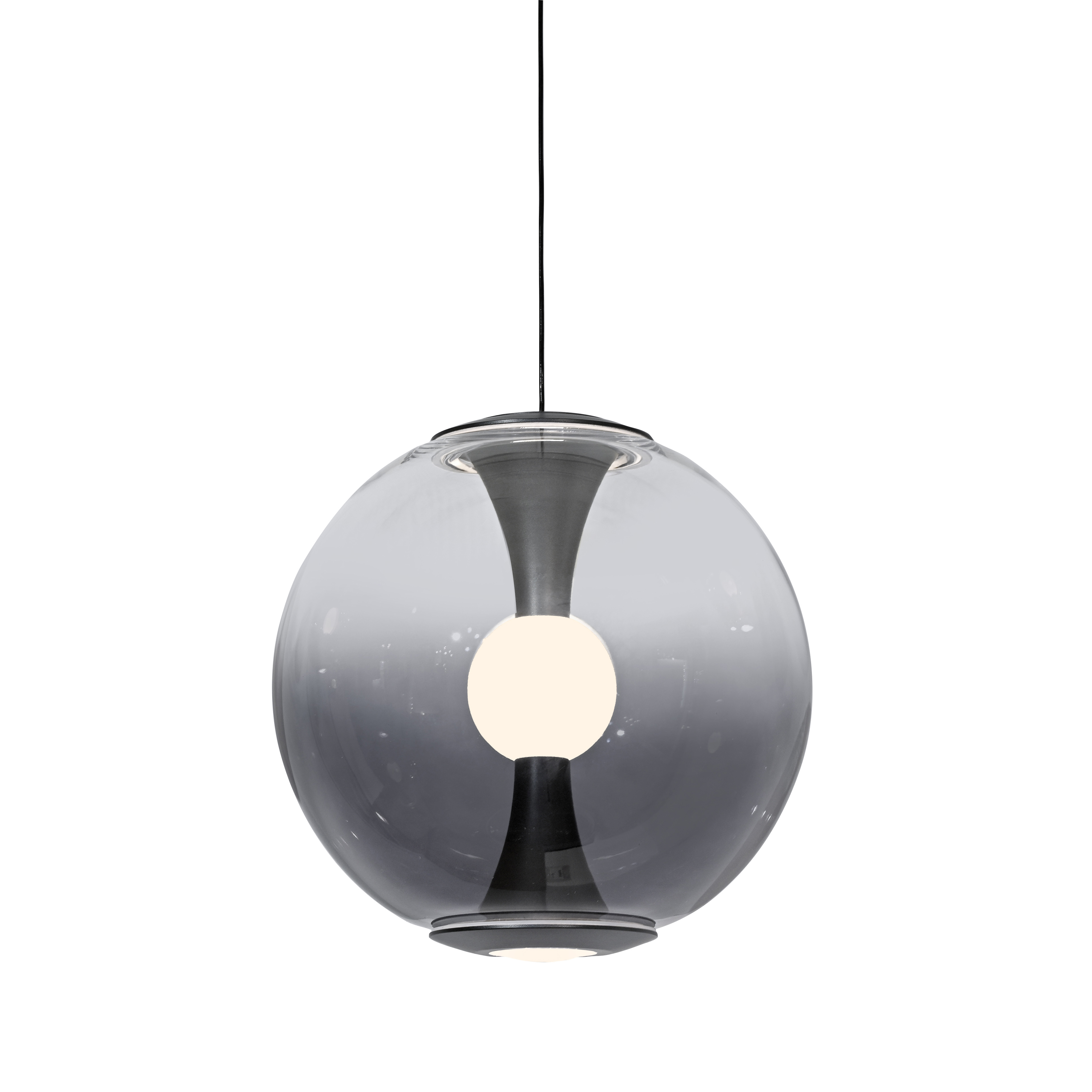 Paul Neuhaus LED-Pendelleuchte Base PURE BASE-GLOW 1-flammig in Farbe mystic grey Paul Neuhaus LED-Pendelleuchte Base PURE BASE-GLOW 1-flammig in Farbe mystic grey, glaskugel-pendellampe, pendellampe, grau, glas, e27-licht