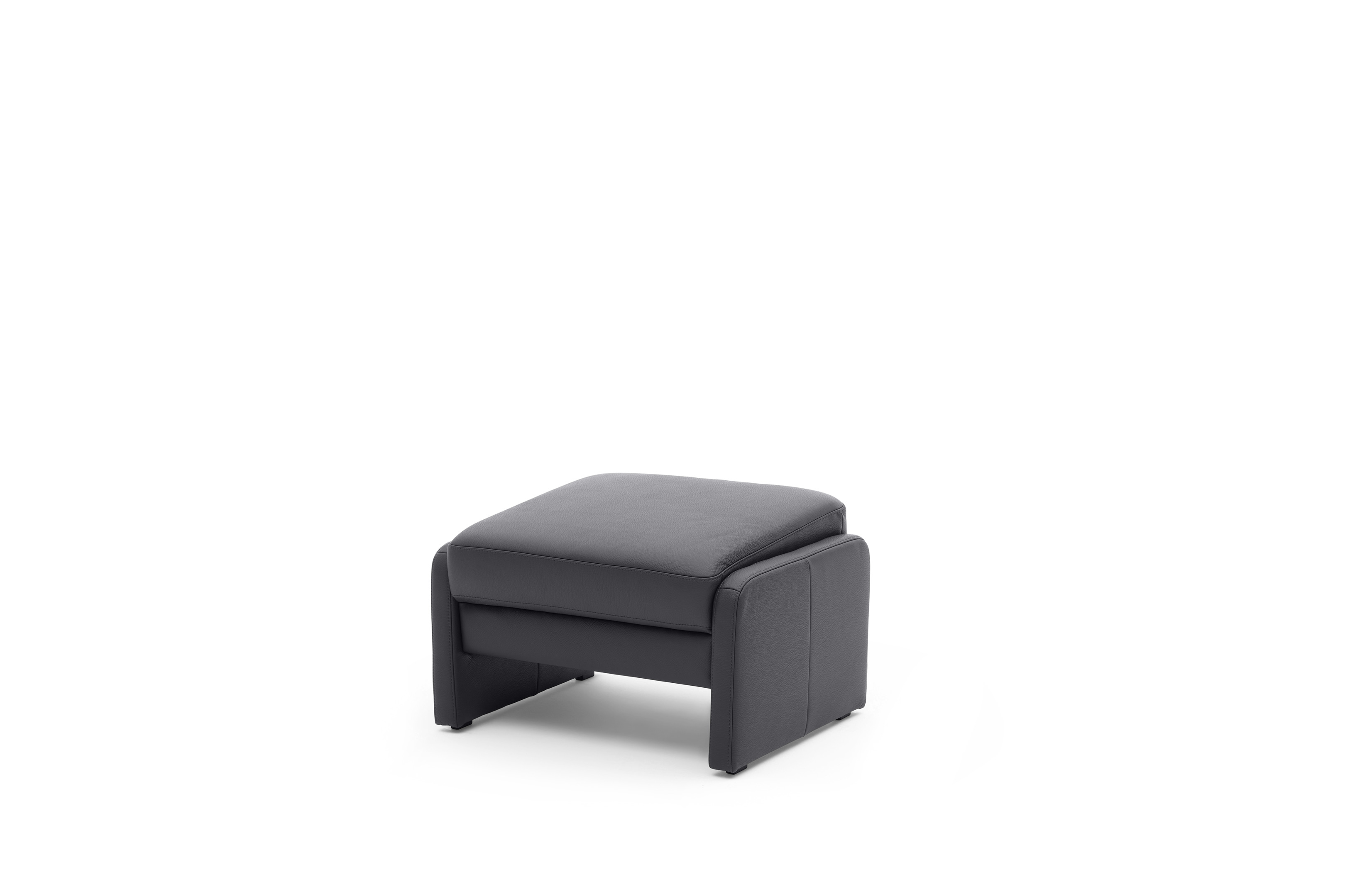 Musterring Hocker MR 385 in Dickleder Fango