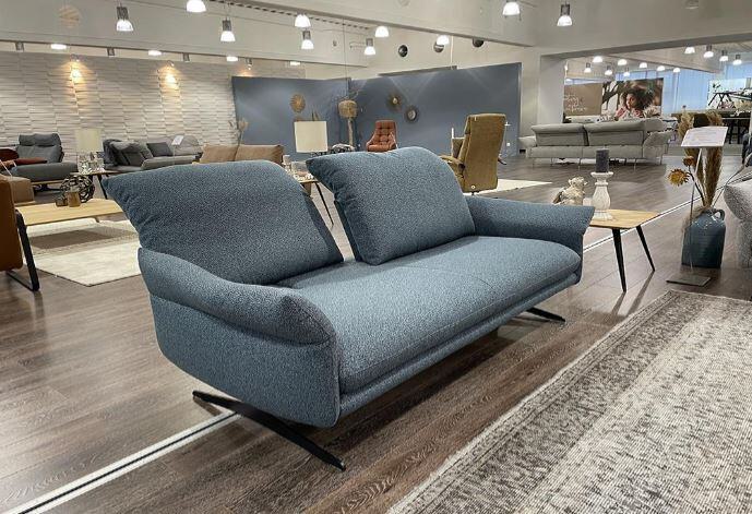 W. Schillig Sofa groß WILLOW ca. B198 H85 T102 cm in Stoff O1026 blue (SK70)