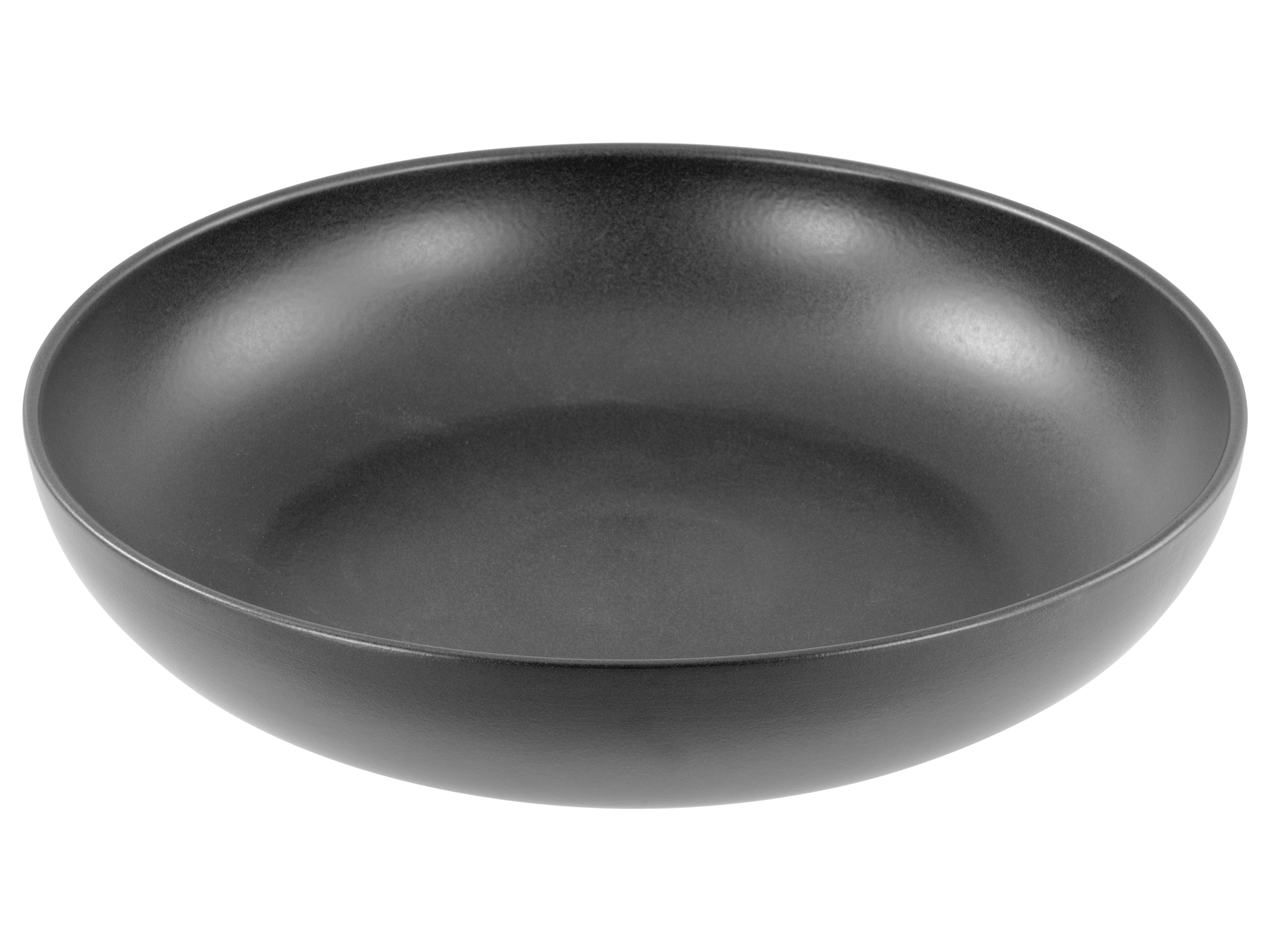 CreaTable Servierschale Uno in Farbe Schwarz seidenmatt, Kochtopf, Kochgeschirr, Bratpfanne, Schüssel