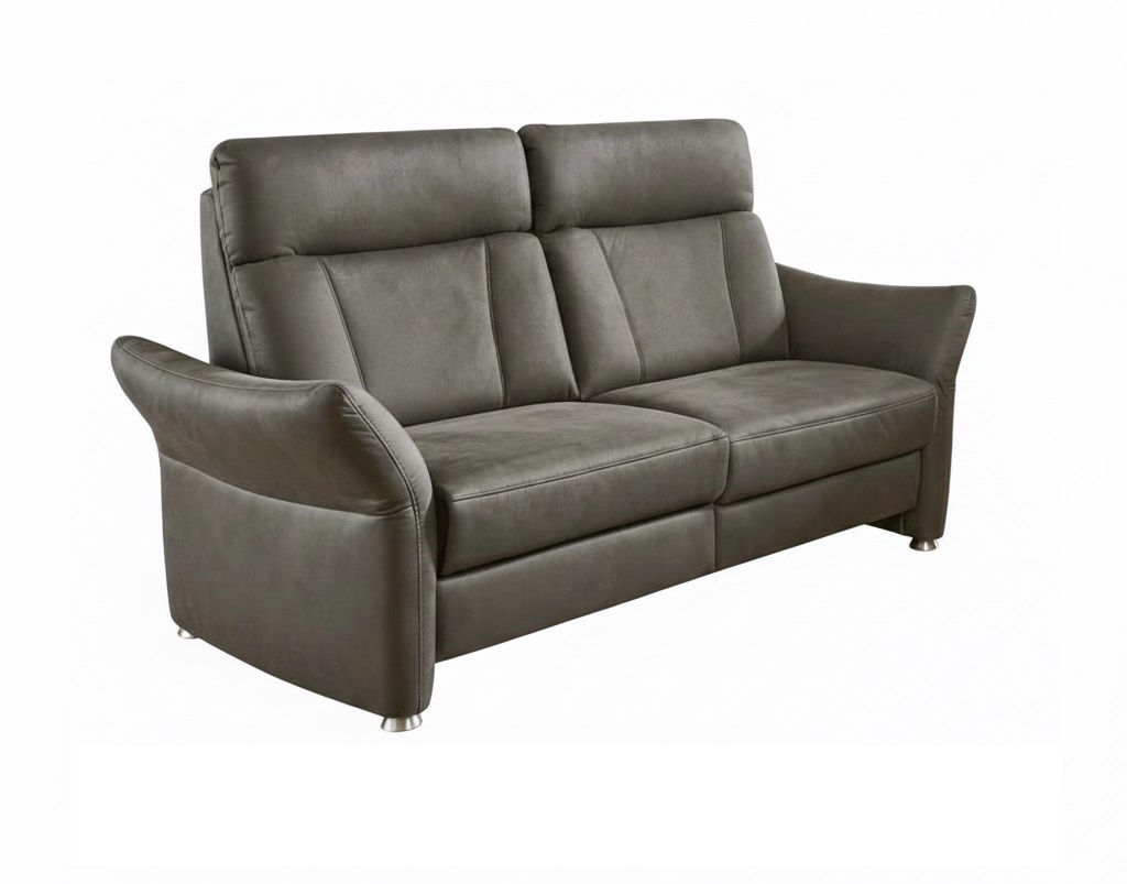 Polipol 2,5-Sitzer PP-PF24014 ca. 178x91cm in Stoff Deluxe anthrazit, Couch, Mobiliar, Kissen, Dekoration für Zuhause, Stuhl