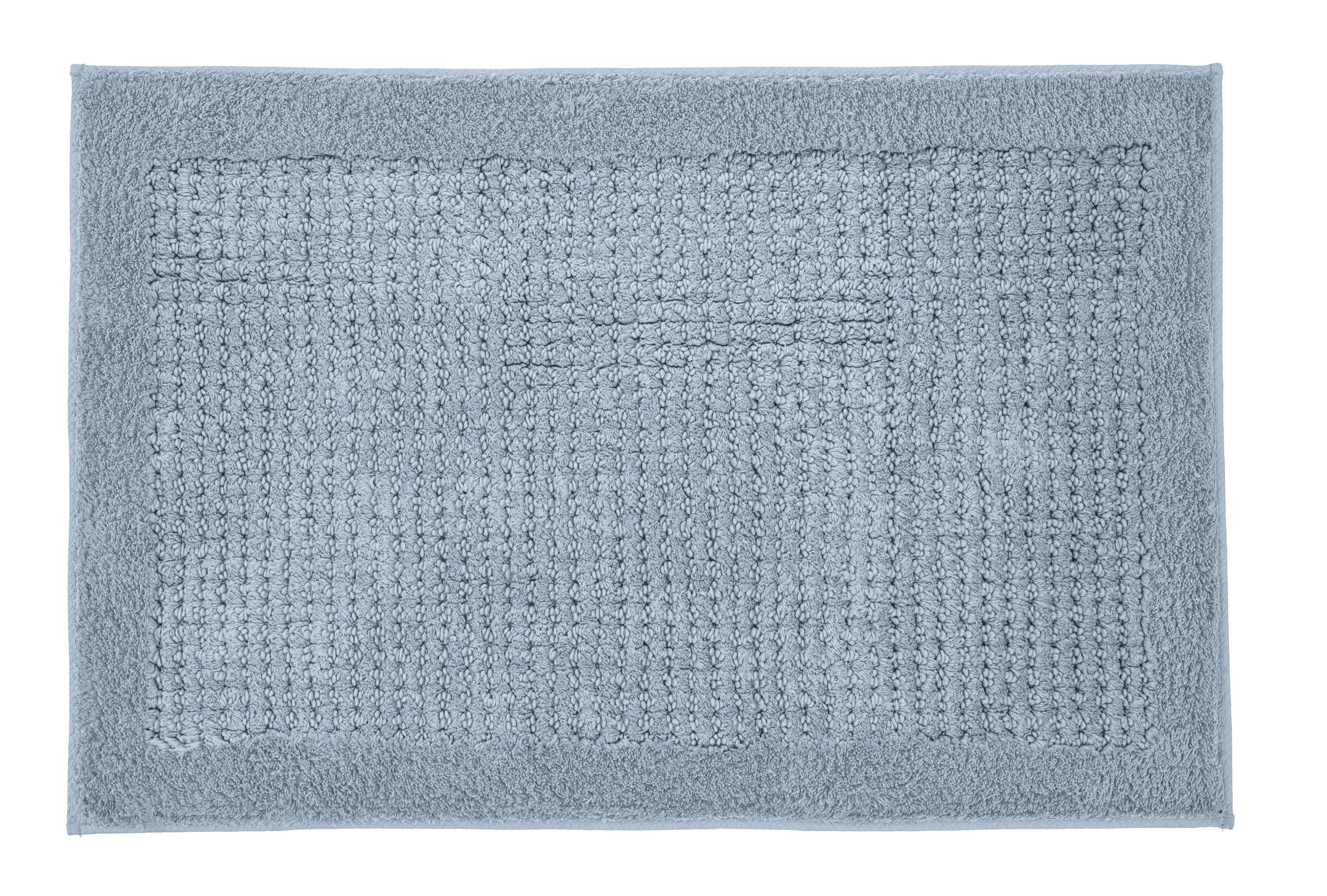 Kleine Wolke Badteppich NET ca. 60x60cm in Farbe Stahlblau, Badematte, Handtuch, waschbar, textur, blau