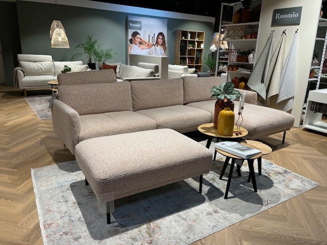 Roomio Polsterecke NO. 4104 ca. 277x154cm in Stoff Donna rusty melange, Sofa, Ecksofa, Wohnzimmer, Sessel, Beige