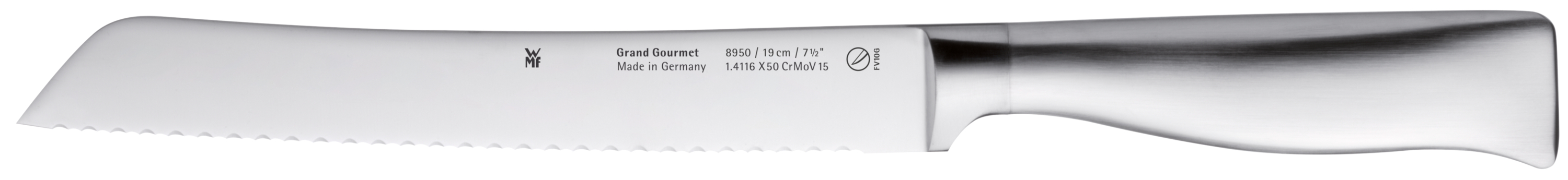 WMF Grand Gourmet Brotmesser, 19 cm in Edelstahl