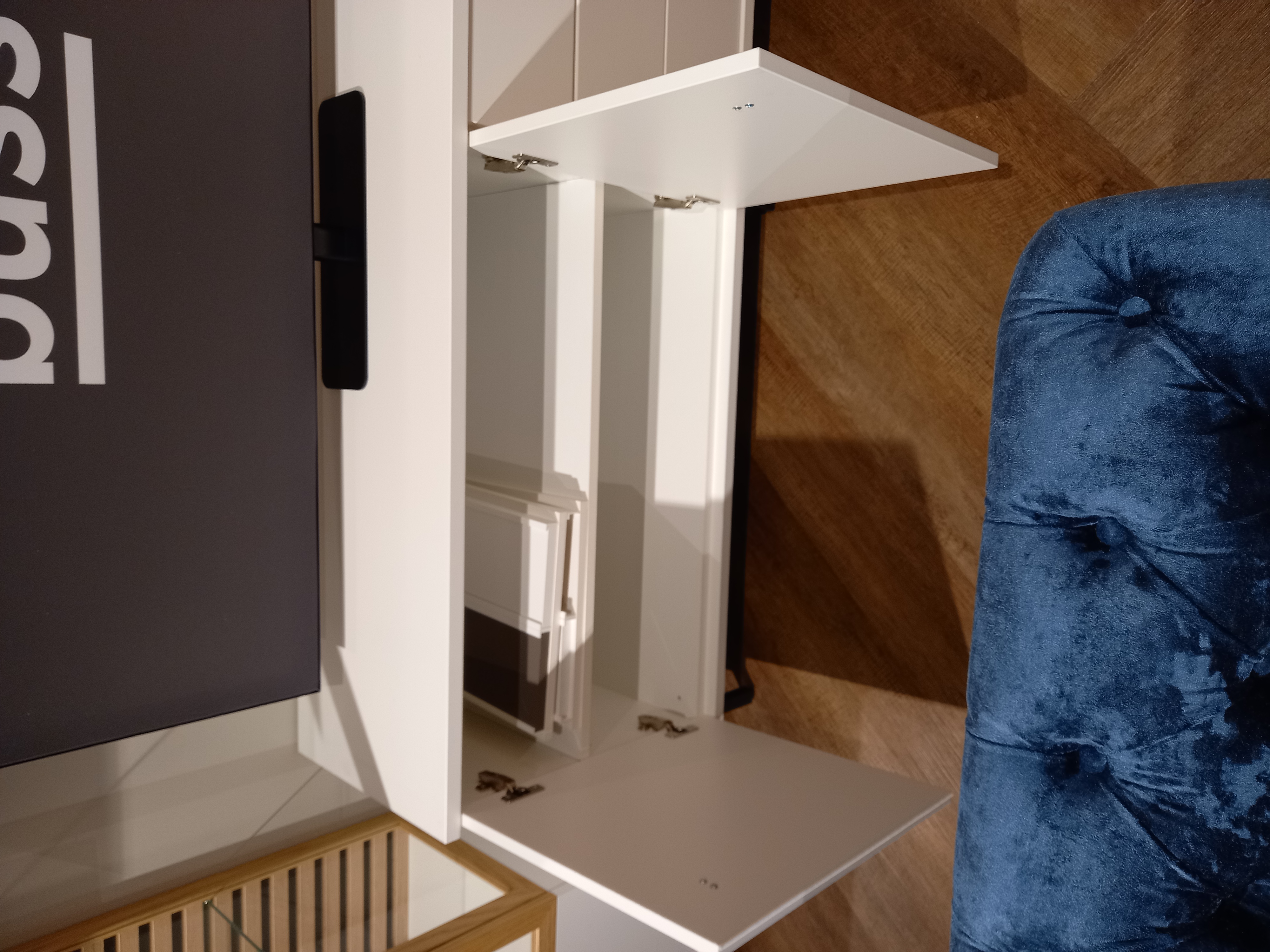 Wehrsdorfer Lowboardkombination in Farbe Front/Korpus weiß, Moebel, Tabelle, Couch, Innenarchitektur, Holz