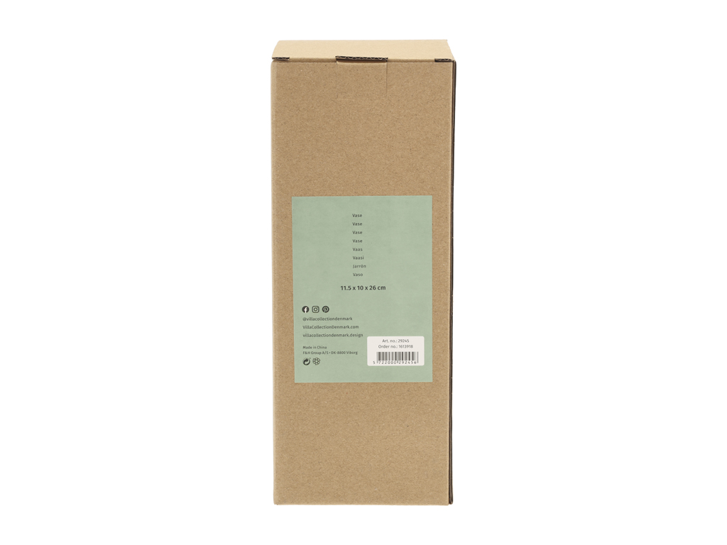Villa Collection Vase mit Schnabel und Wimpern in Farbe amber