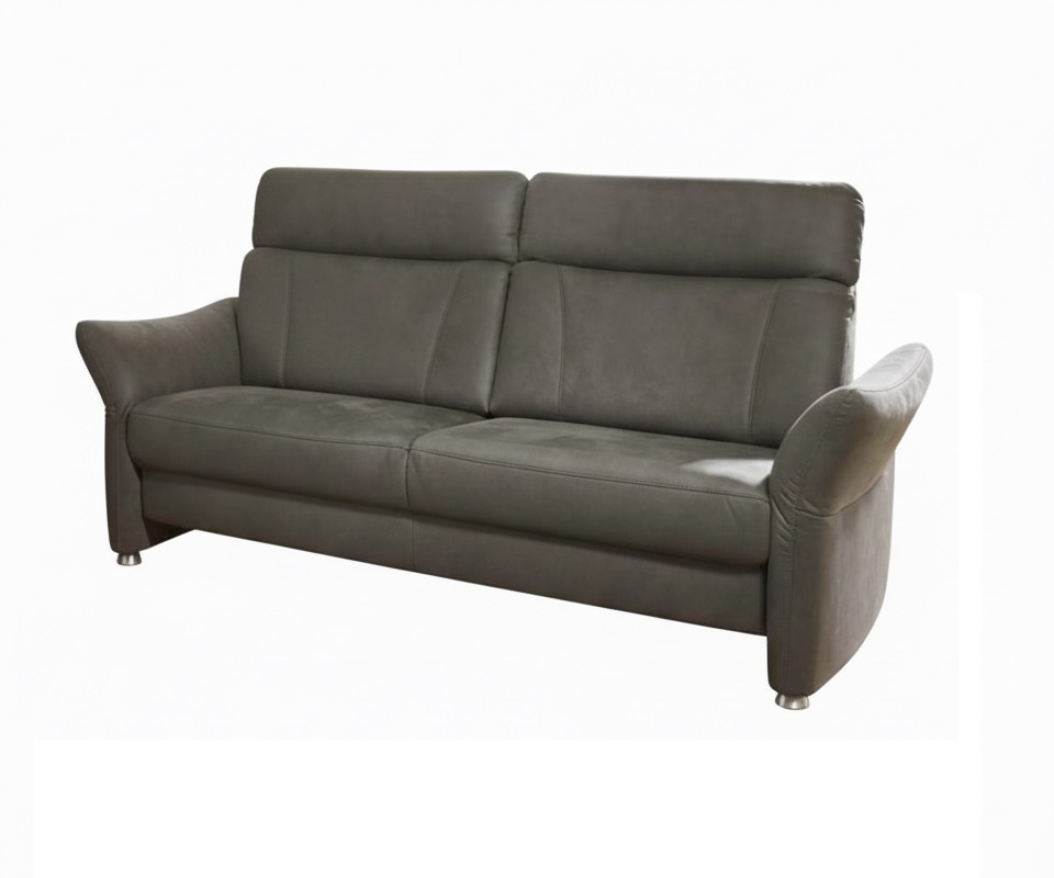 Polipol 2,5-Sitzer groß PP-PF24014 ca. 204x91cm in Stoff Deluxe anthrazit, Couch, Mobiliar, Kissen, Dekoration für Zuhause