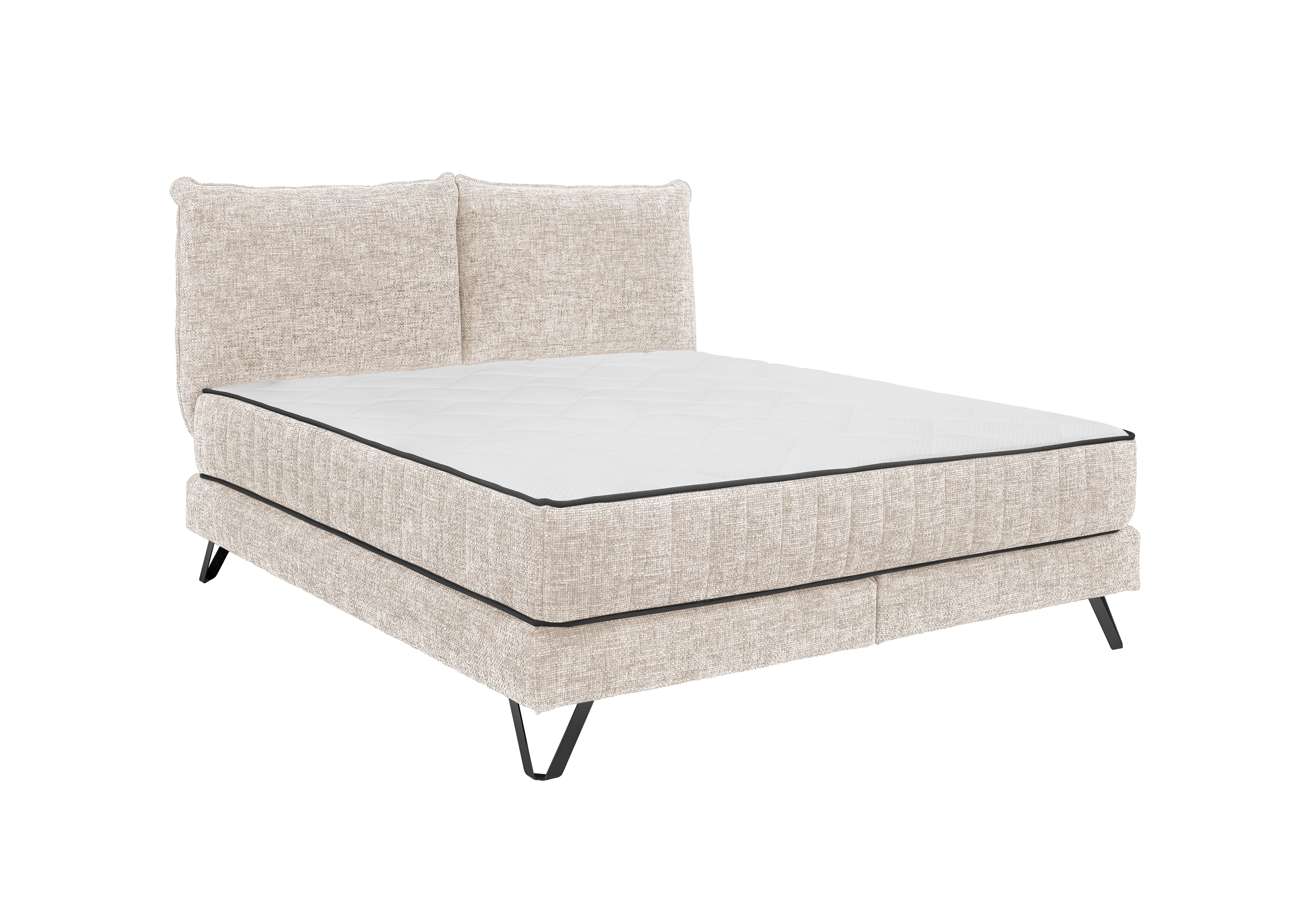 Set One by Musterring Boxspringbett BALDWIN in Stoff Ted 24 Ivory