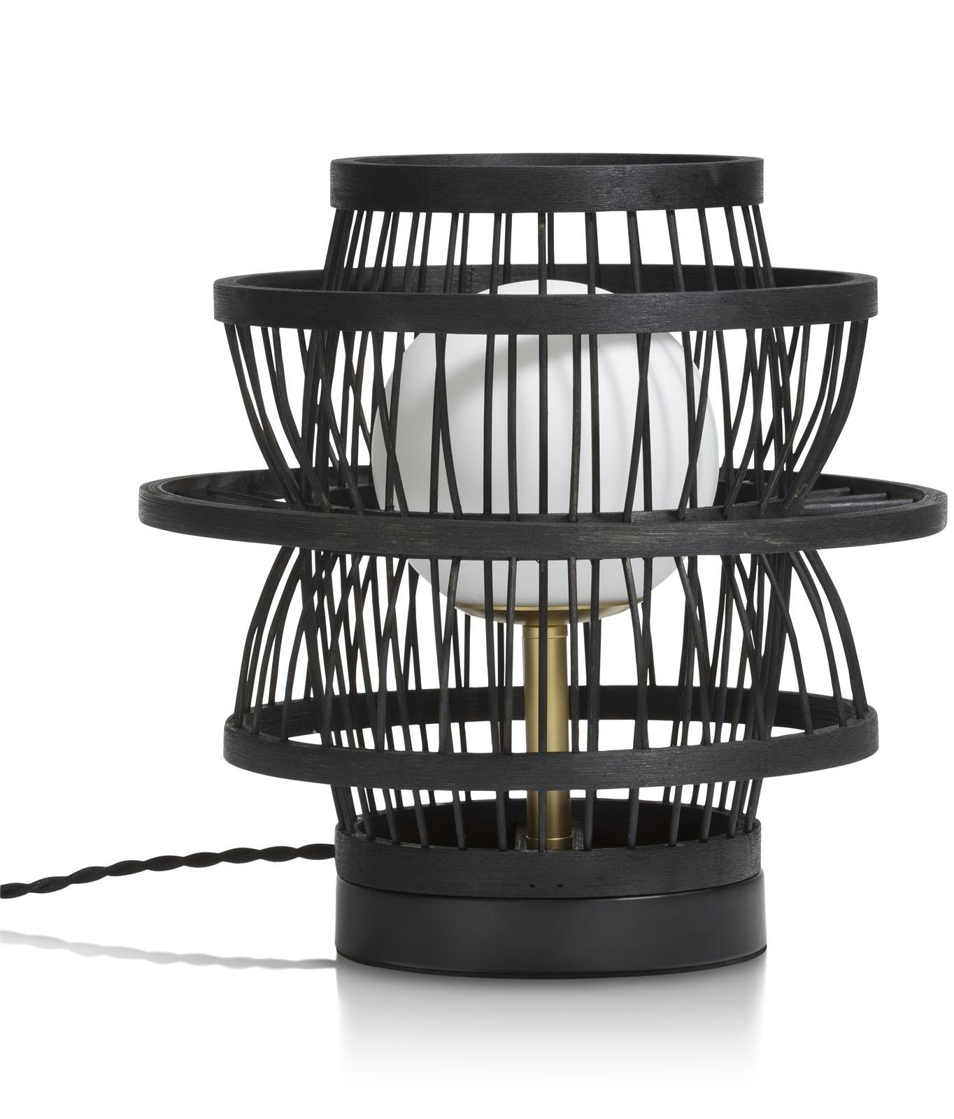 Coco Maison Tischlampe Bali 44188-ZWA, schwarz