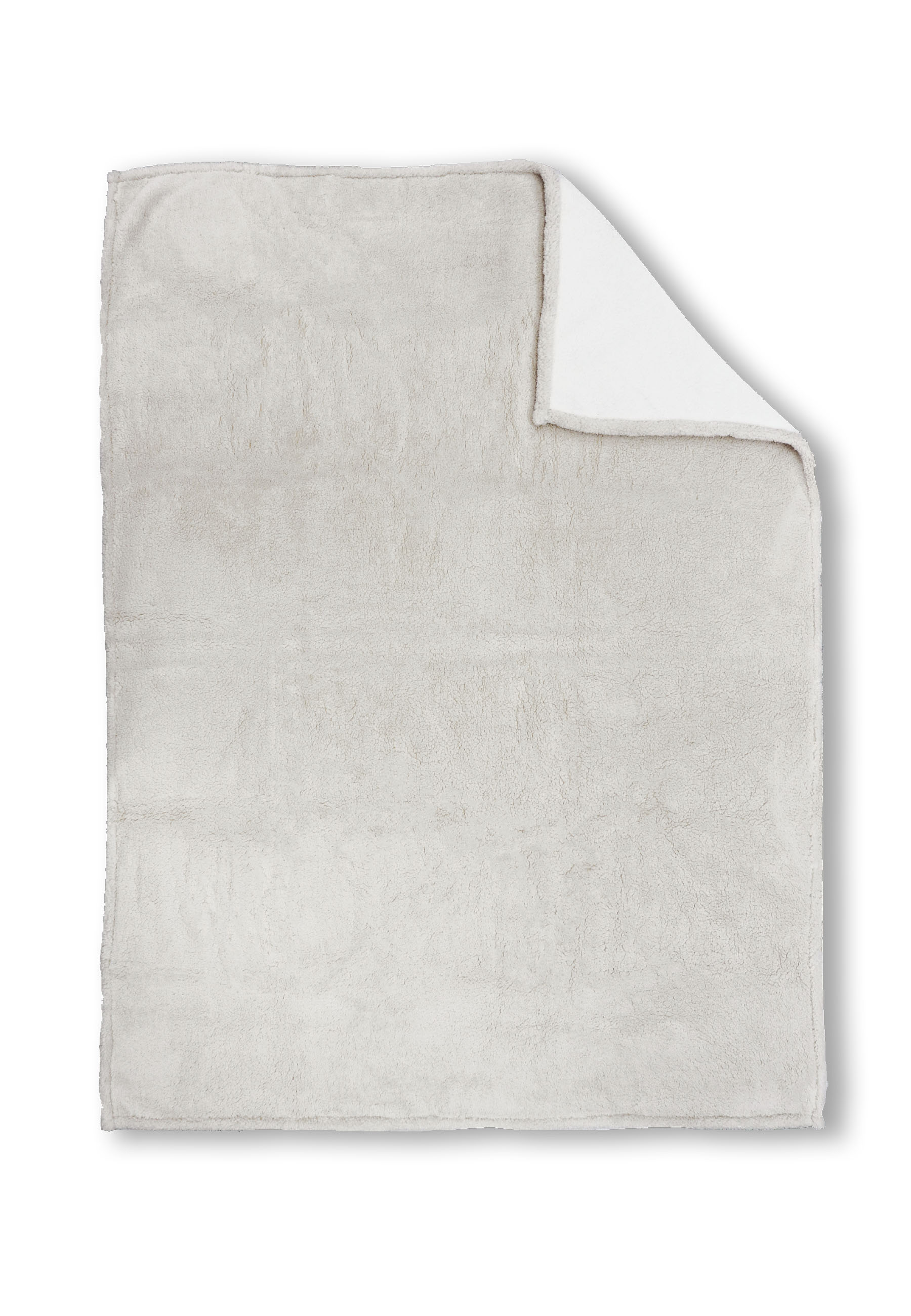 Biberna DECKE-Wohndecke ca. 150x200cm in Farbe Offwhite, Dekoration für Zuhause, Leinen, Teppich