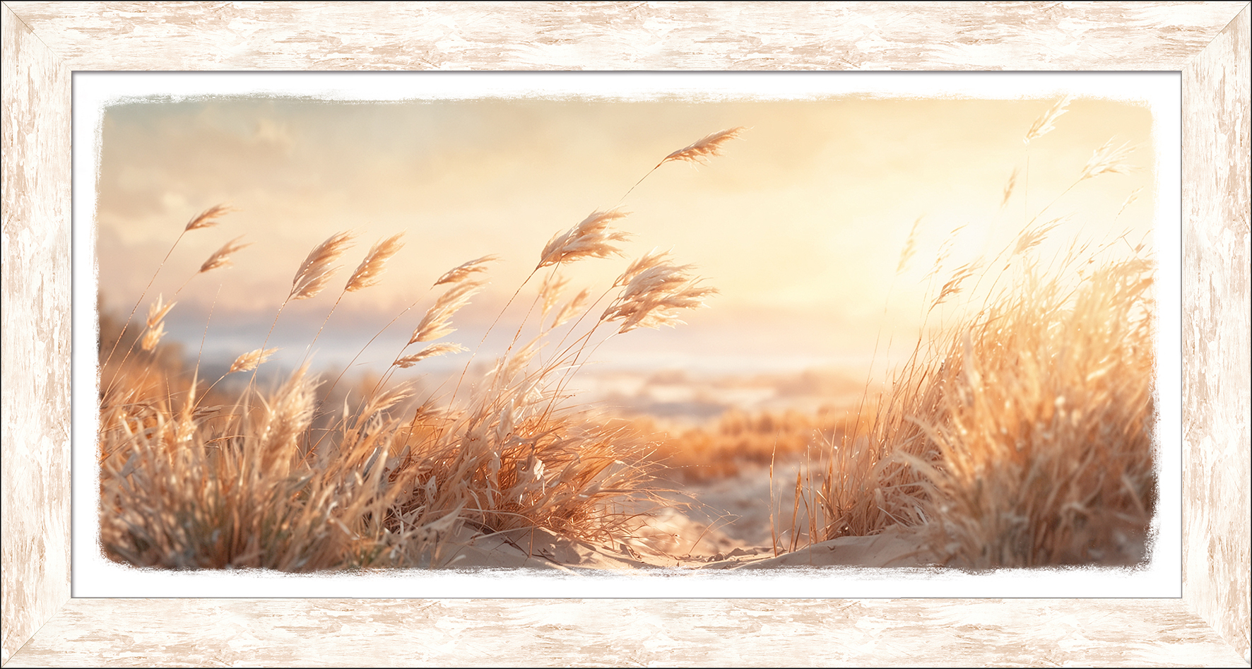 PRO ART New Classic Wood 129x69cm Dune Grass At Sunset