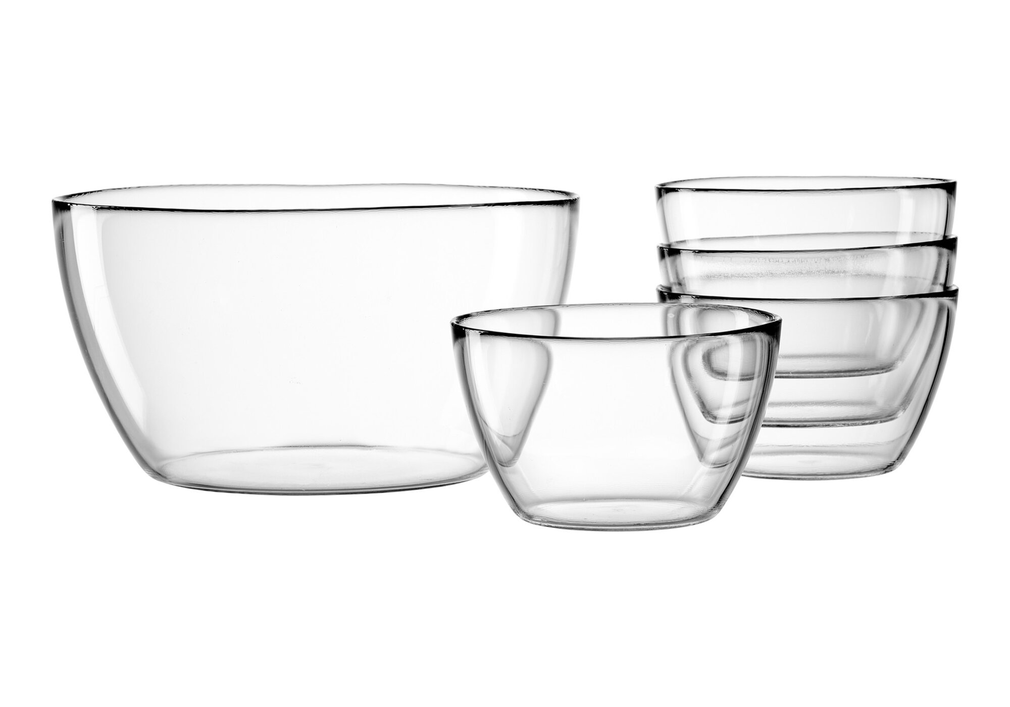 Ritzenhoff & Breker Schalen-Set LISA 5-tlg. aus Glas klar