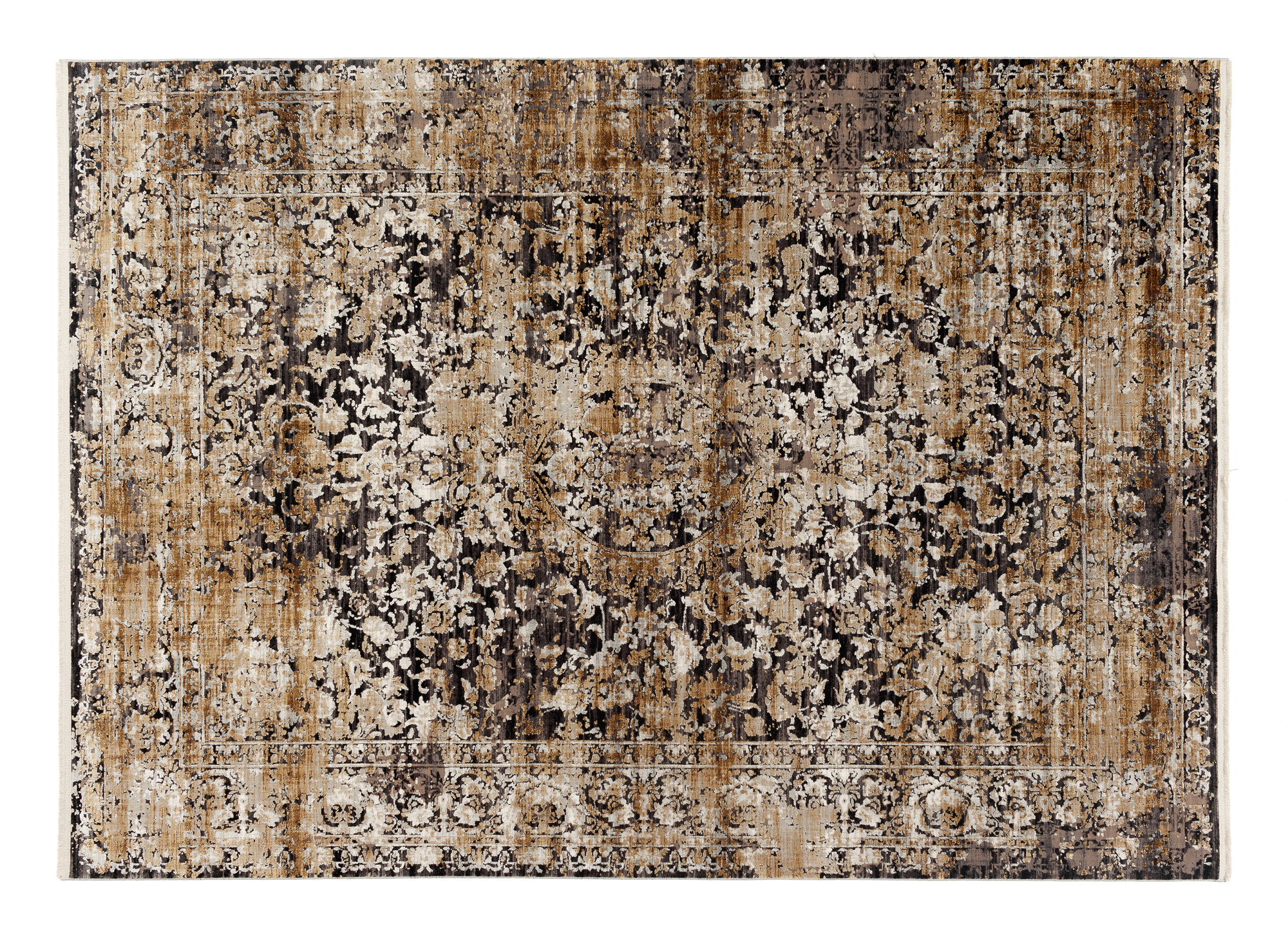 OCI Webteppich ca. 160x230cm in Farbe grau-gold