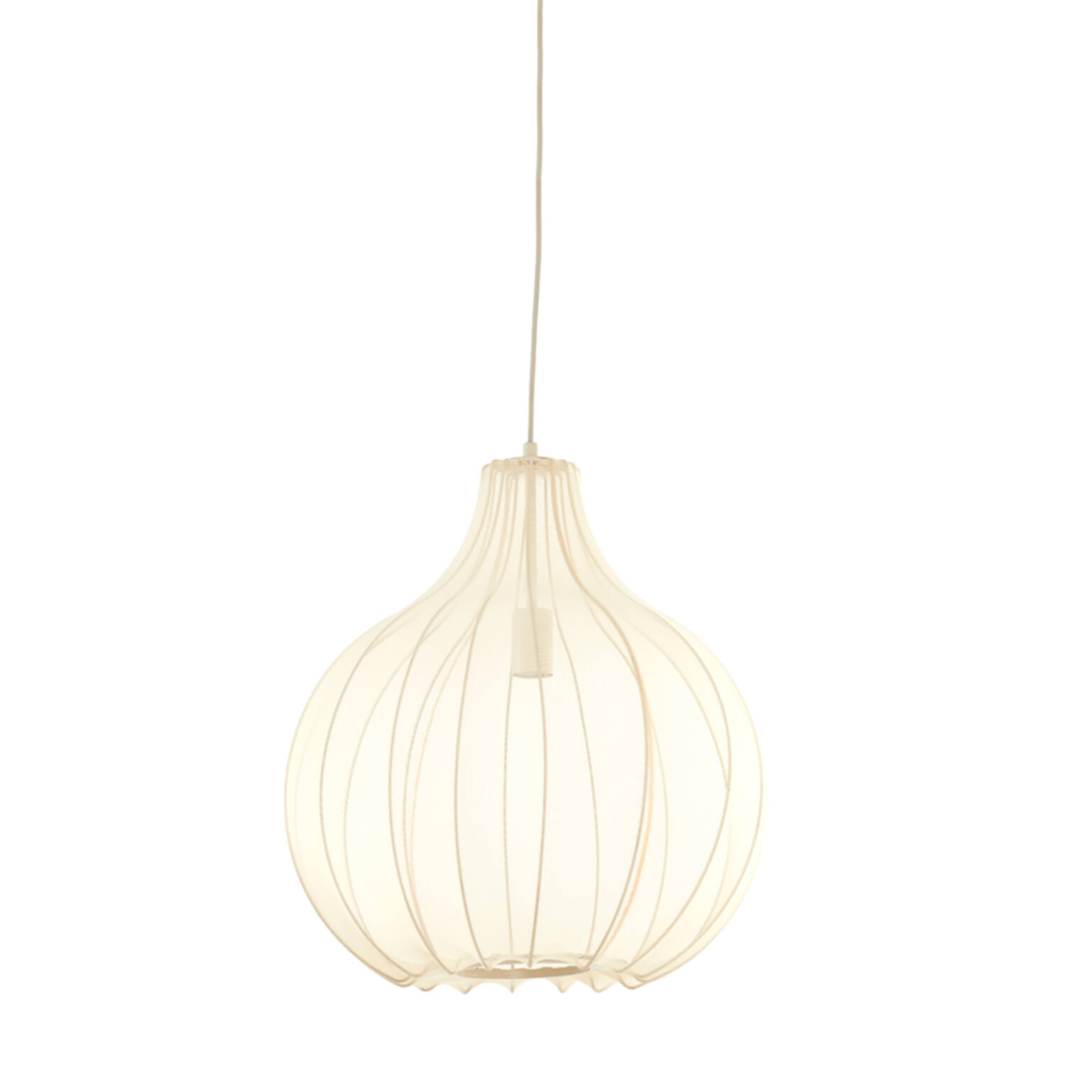 Light & Living Hängeleuchte ELATI in Stoff Elati sand, Lampe, Kronleuchter