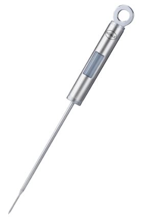 Rösle Gourmet Thermometer, Stichschnur-Dose, Kunststoff-Stichheft, Schraub-/Zugstift, Nadelhalter, Elektrischer Drahtstift