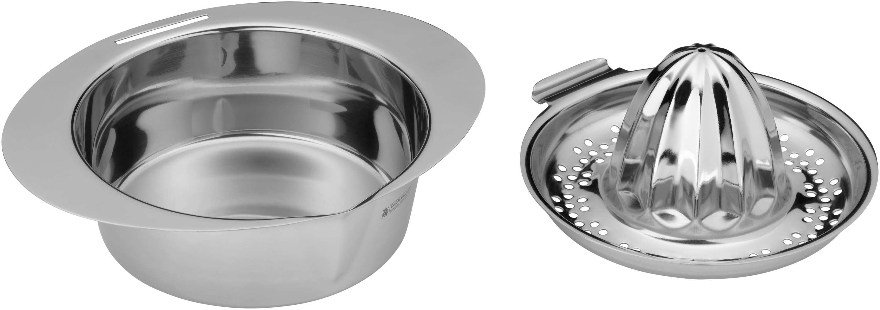 WMF Gourmet Zitruspresse, Ø 13 cm in poliertem Edelstahl WMF Gourmet Zitruspresse, Ø 13 cm in poliertem Edelstahl