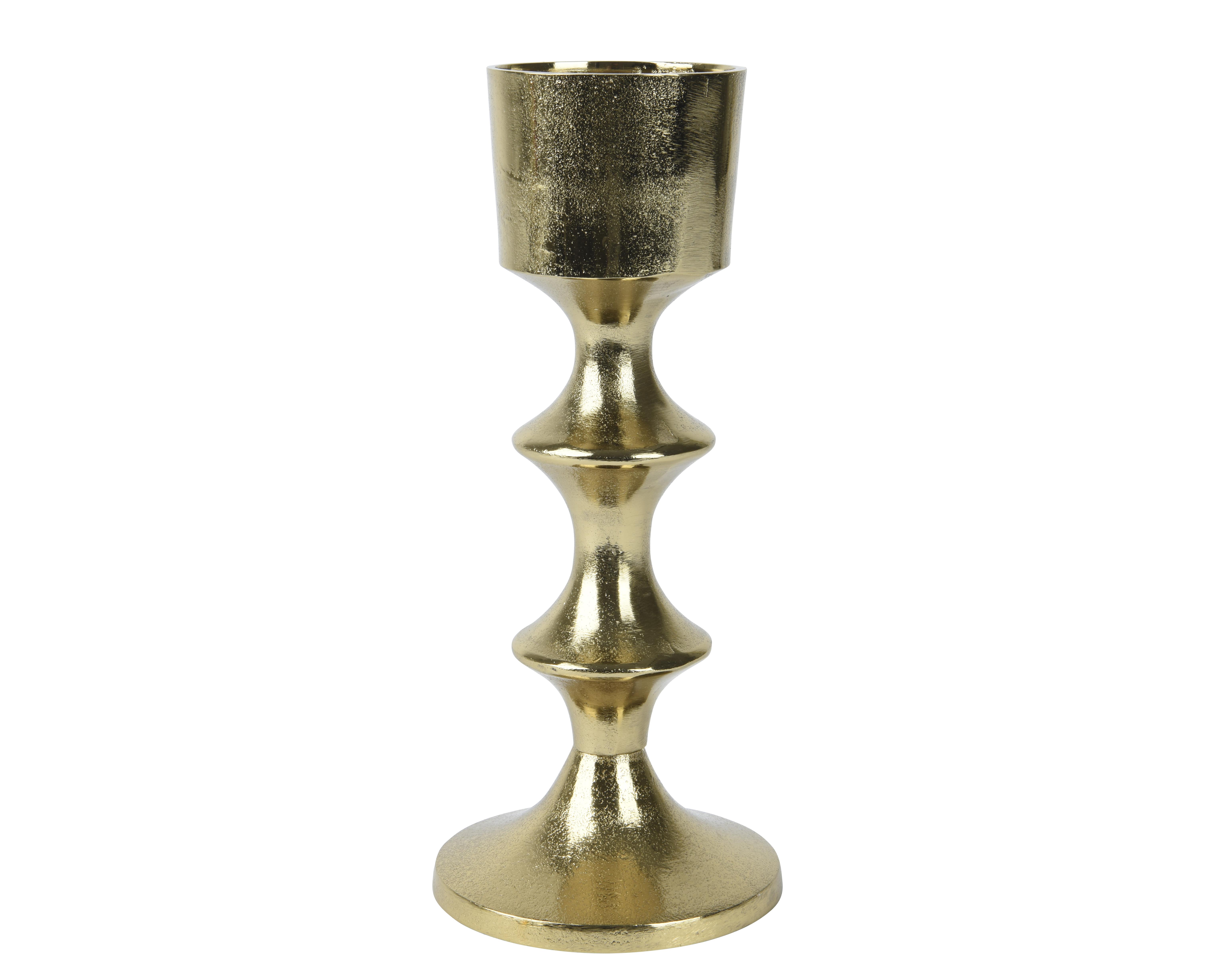Kaemingk Kerzenhalter Aluminium in Farbe Gold