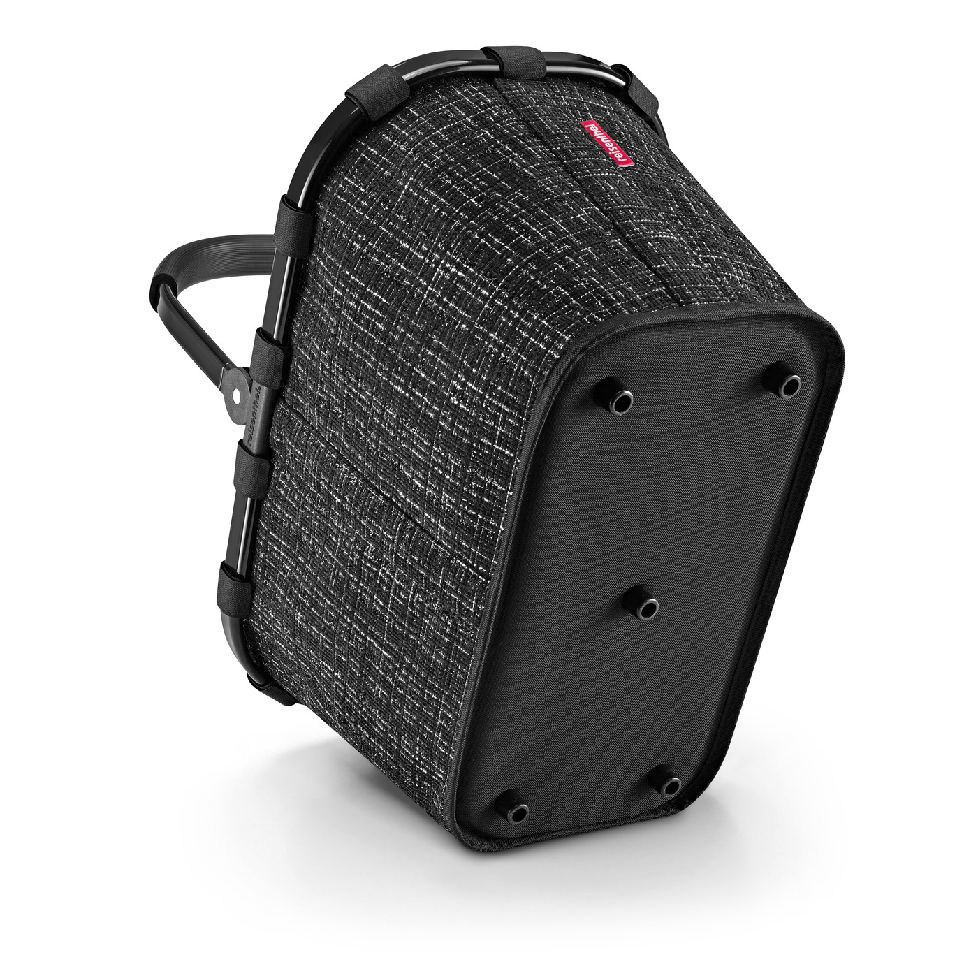 Reisenthel CARRYBAG in Farbe bouclé black, Laptoptasche, Brieftasche, Schultertasche, texturiertes Gewebe, Schwarz