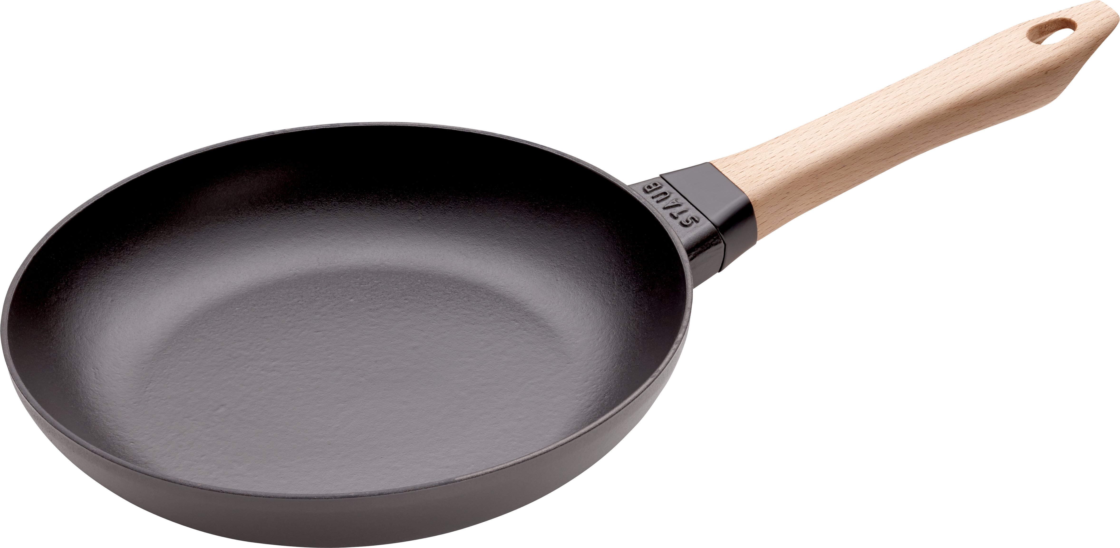 staub Bratpfanne mit Holzgriff 24cm PANS in Farbe Schwarz