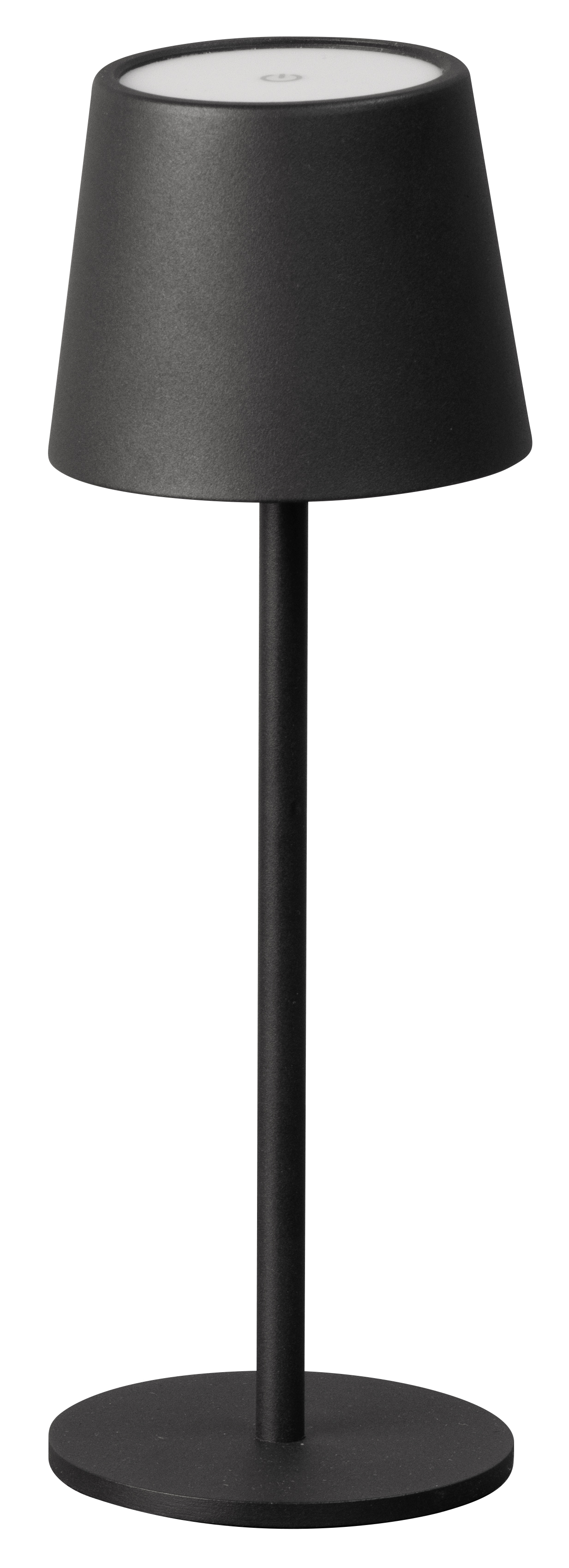 FH Lighting LED-Tischleuchte ROXI in Metall sandschwarz, Lampe, Lampenschirm, Tischlampe