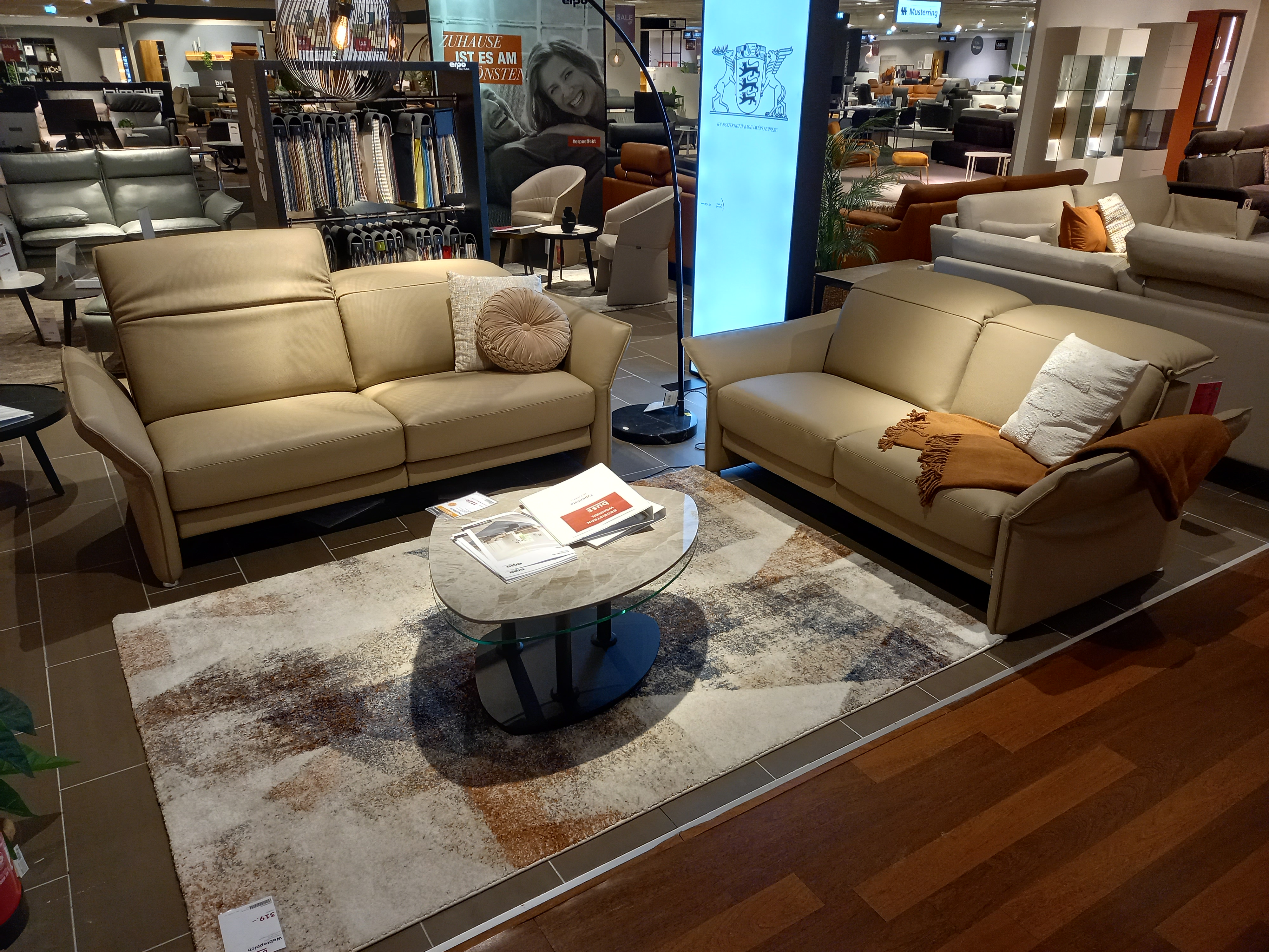 Erpo Polstergruppe AVANTGARDE AV960 in Leder stone