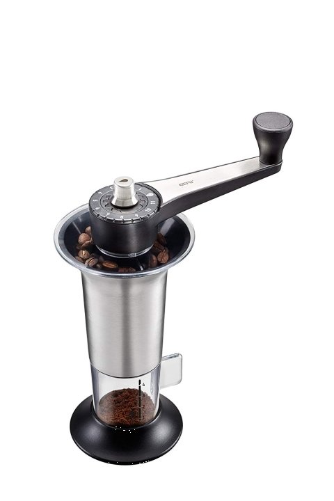 GEFU Kaffeemühle Lorenzo schwarz/silber