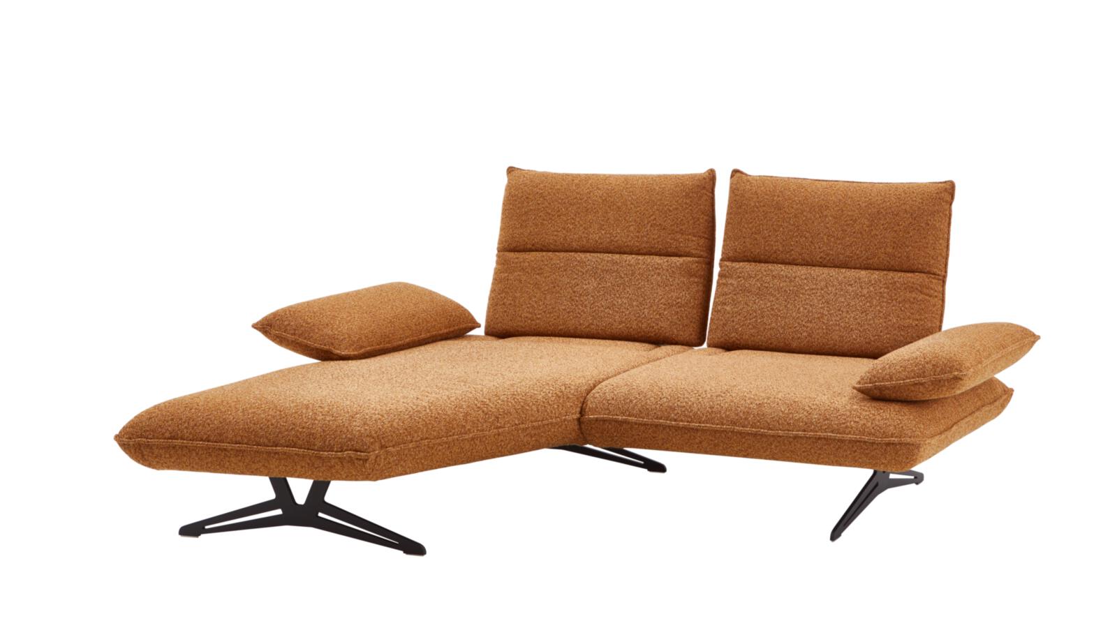 Koinor Eckkombination CAIO ca. 160x230 cm in Stoff Intense hellbraun, Sofa, Sofa-Landschaft, Wohnzimmermöbel, Zweisitzer, Sesselbezug