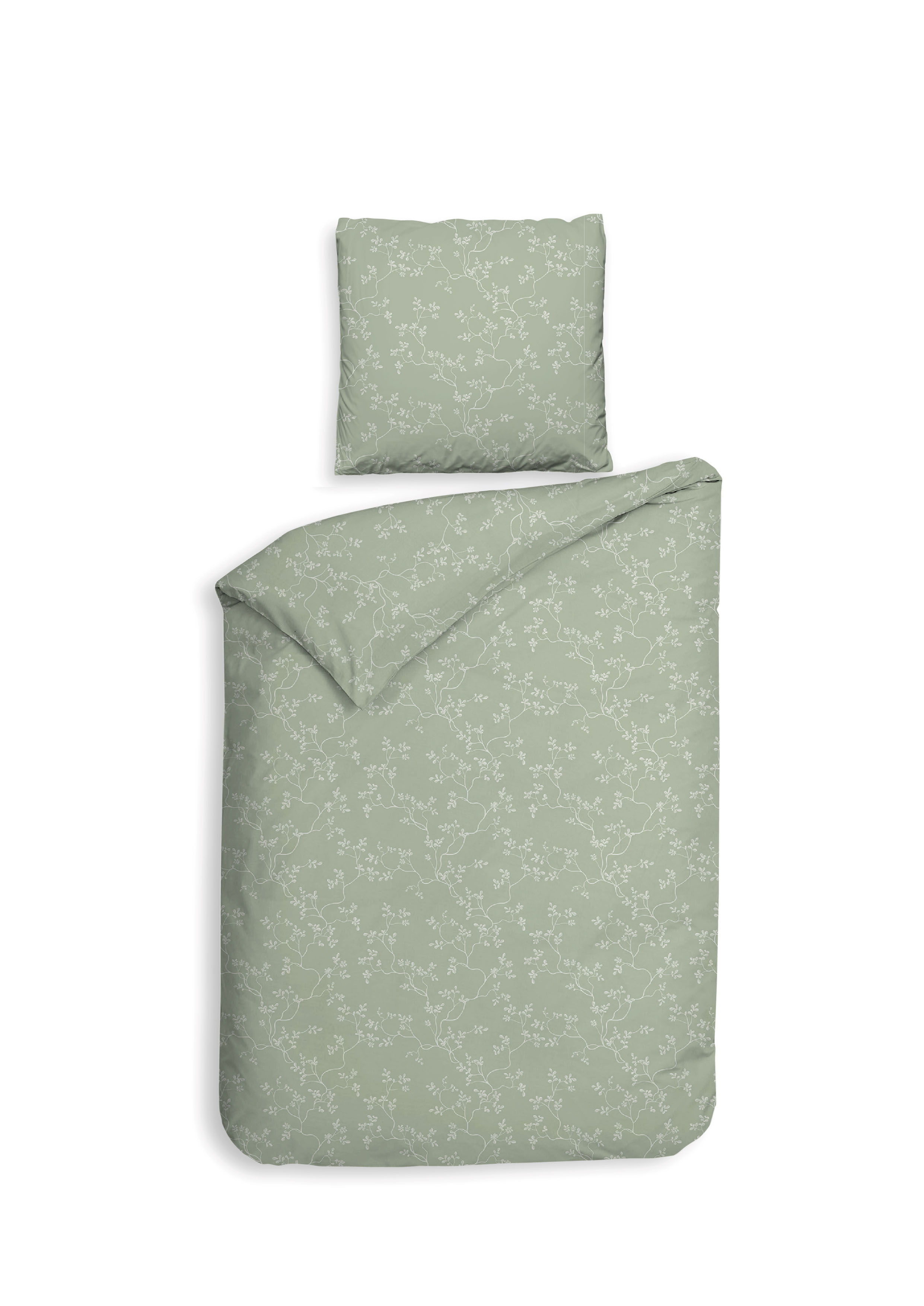 Heckettlane Bettwäsche ca. 135x200cm in Farbe Laurel-Green