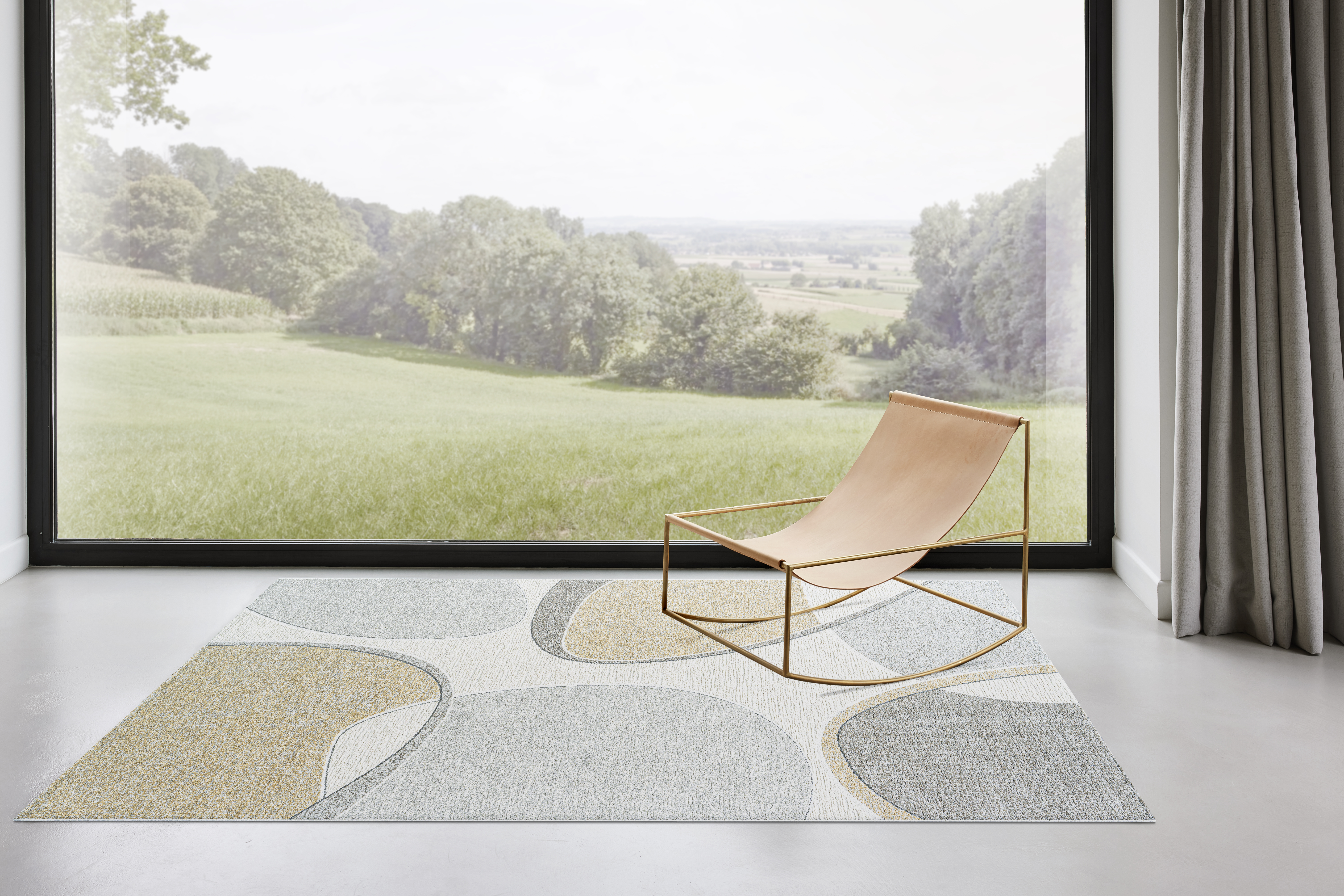 Ragolle Webteppich Valentino ca. 200x290cm in grau-gold