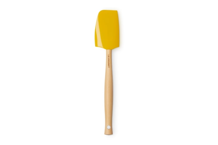Le Creuset Kochkelle Craft mit in Nectar, Küchenwerkzeug, Schaufel, Gelb, Holzgriff, Backwerkzeug