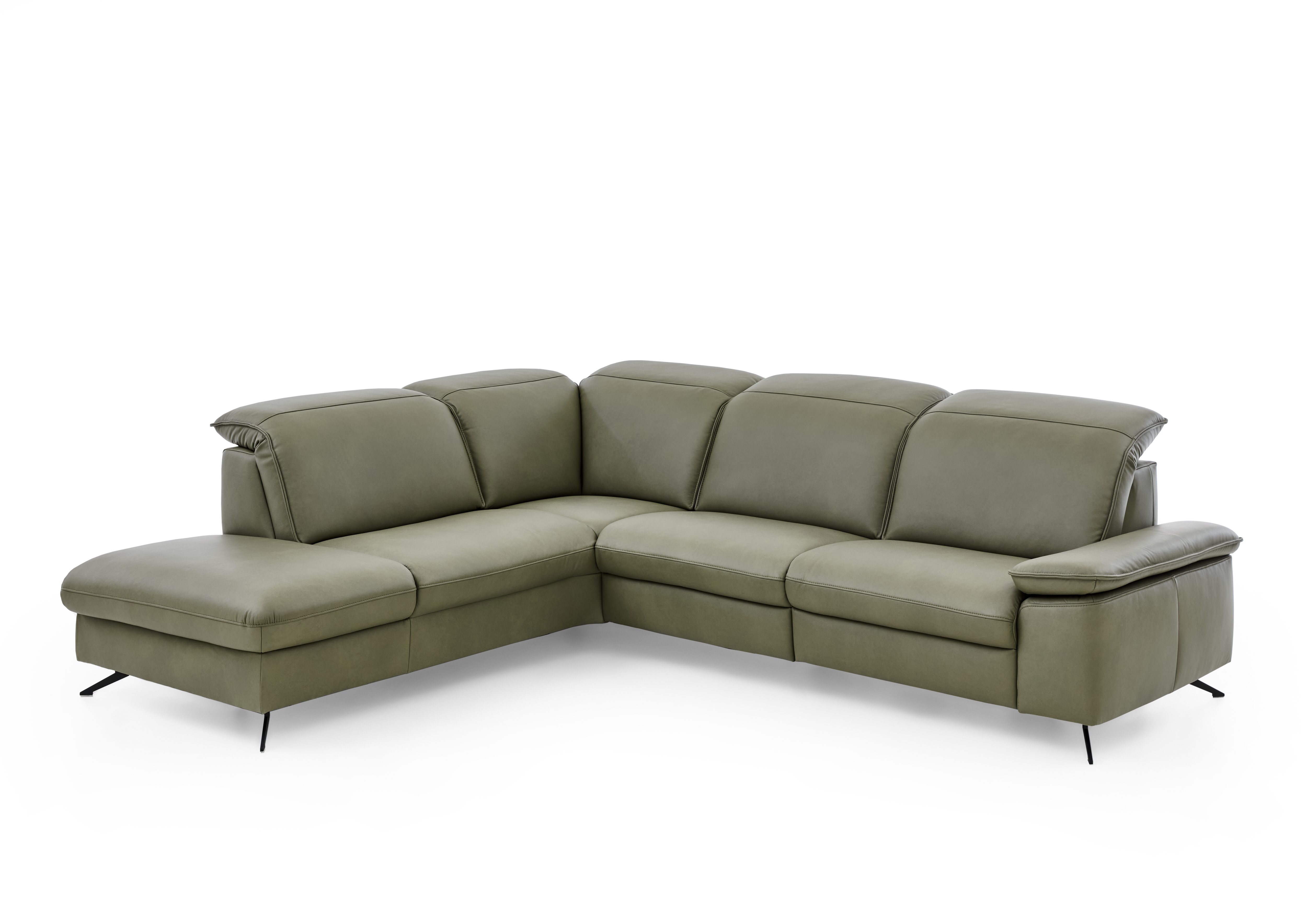 Modulmaster Polstergruppe MM-PN1137, Wohnzimmersofa, Ecksofa, Lederoptik, Grüne Farbe, Modulares Design