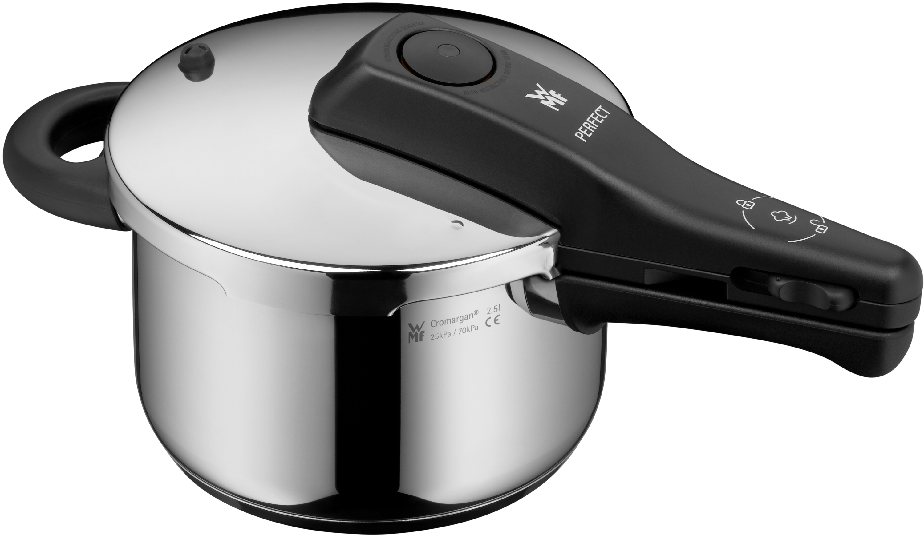 WMF Perfect One Pot Schnellkochtopf, 2,5 Liter in Edelstahl