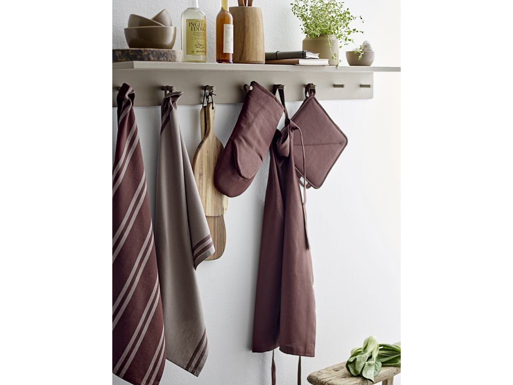 Södahl Schürze in Farbe coffee brown